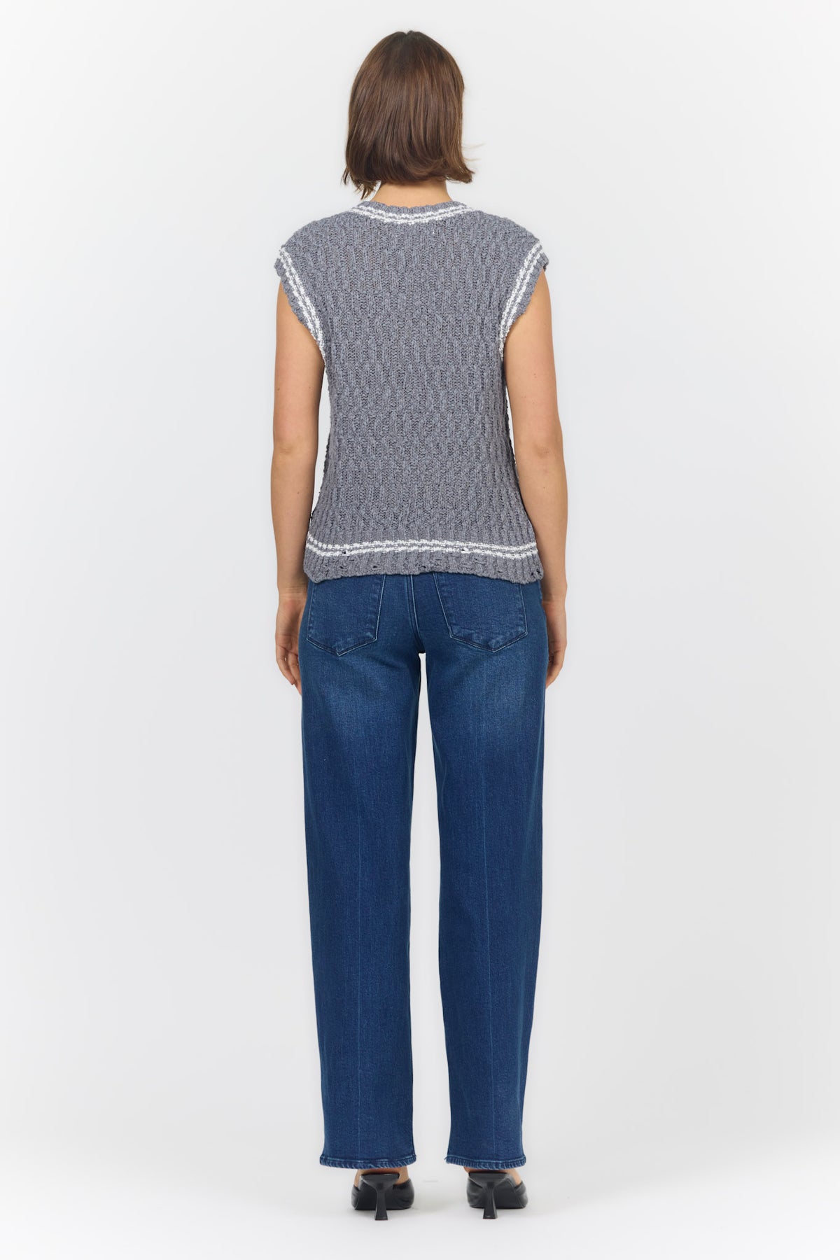 ARIAH VEST ULTAMATE GREY — Dear John Denim