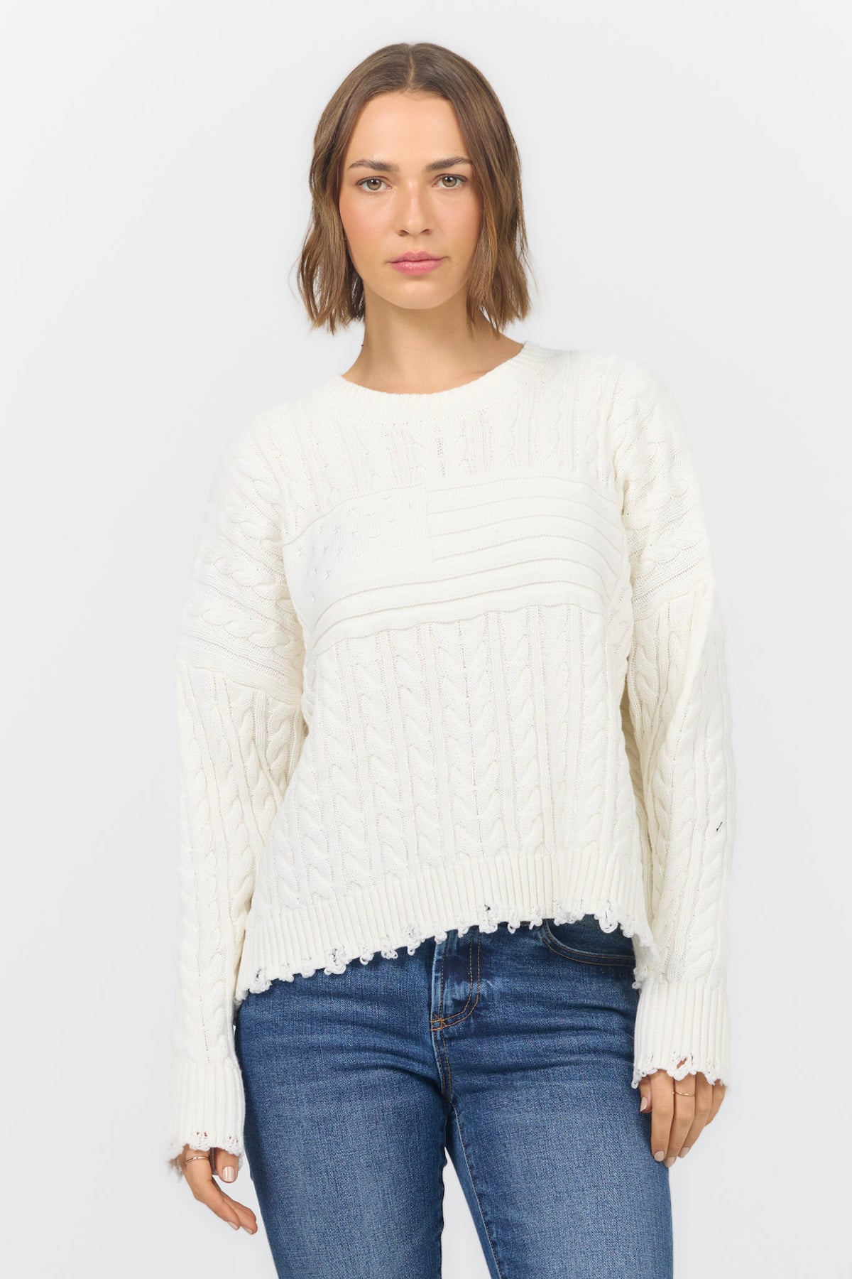 RANIA SWEATER OFF WHITE — Dear John Denim