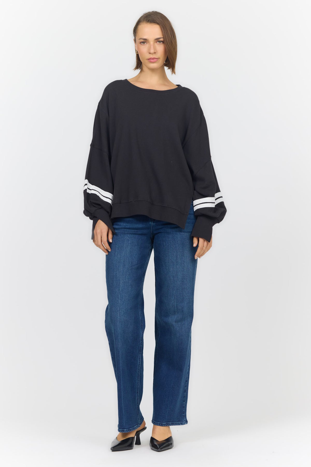TRENTON SWEATSHIRT WASHED BLACK — Dear John Denim