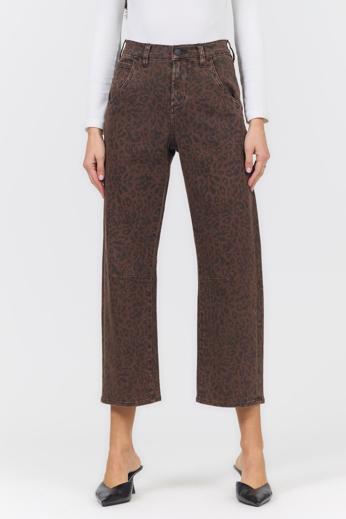 LASSO JEAN BROWN LEOPARD — Dear John Denim