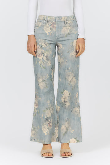 MICAH WIDE LEG JEAN SEA GLASS GARDEN
