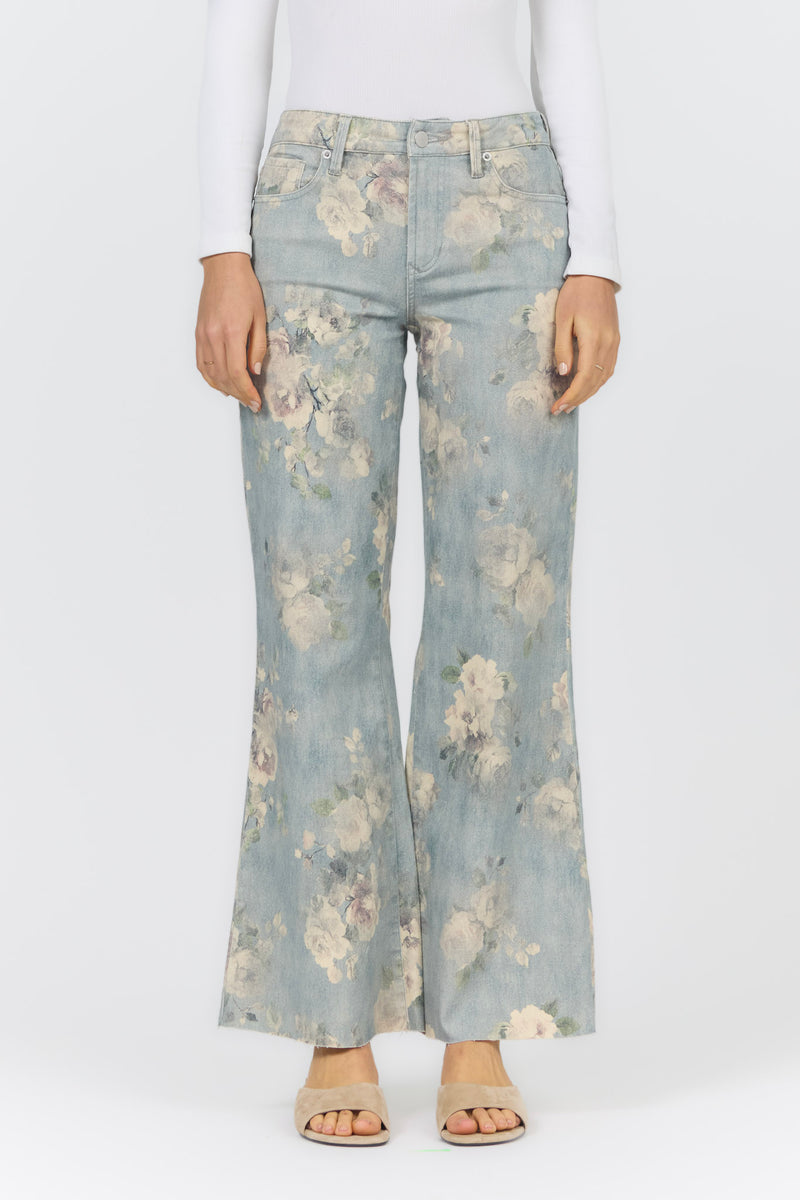 MICAH WIDE LEG JEAN SEA GLASS GARDEN
