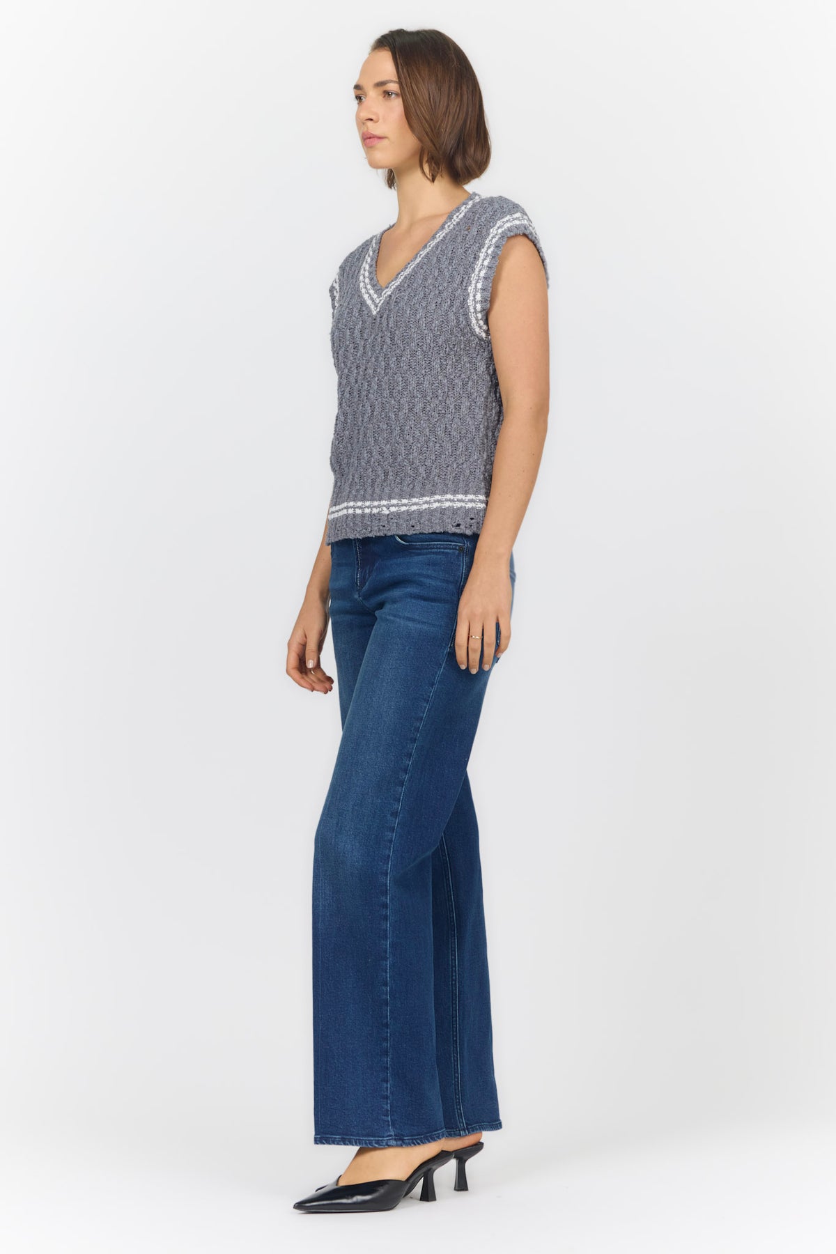 ARIAH VEST ULTAMATE GREY — Dear John Denim