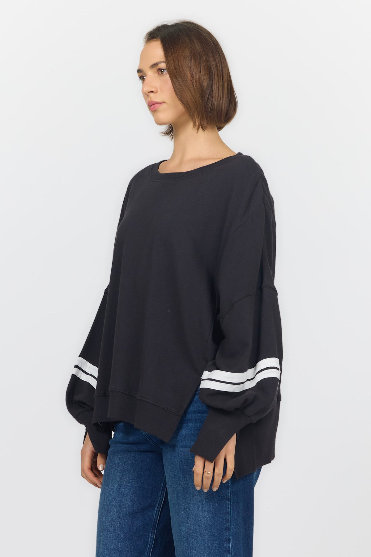 TRENTON SWEATSHIRT WASHED BLACK — Dear John Denim