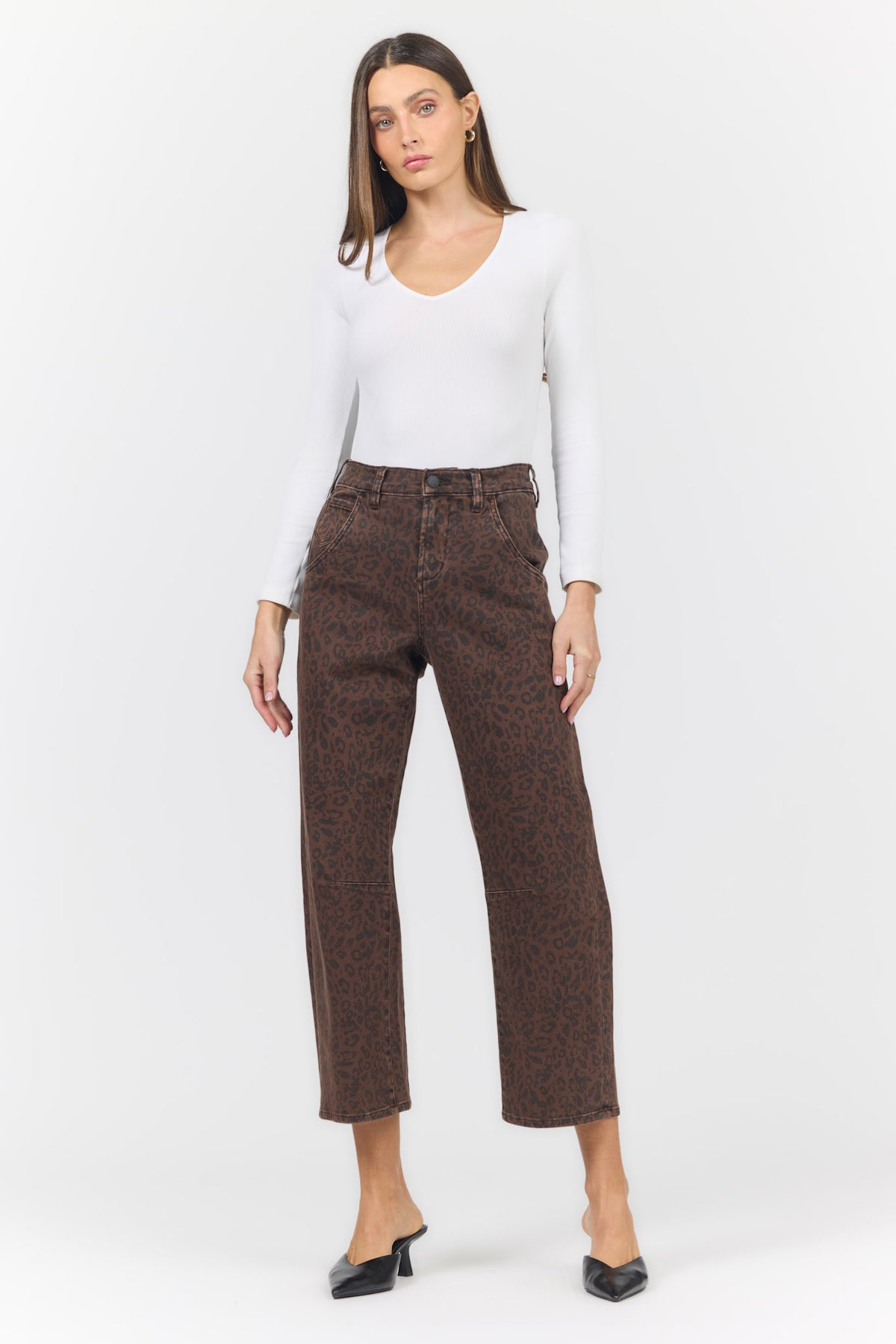 LASSO JEAN BROWN LEOPARD — Dear John Denim