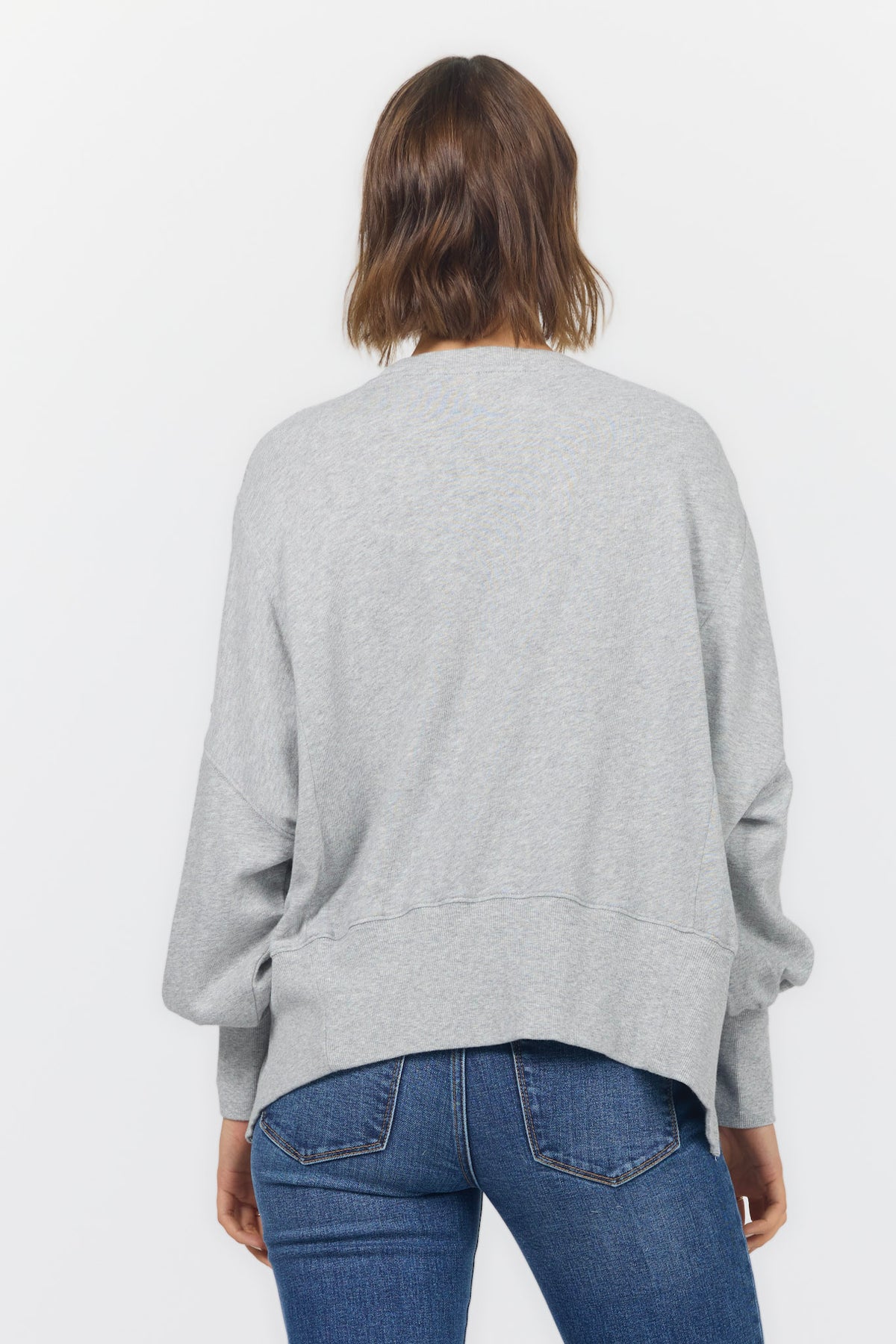 TRENTON SWEATER HEATHER GREY — Dear John Denim