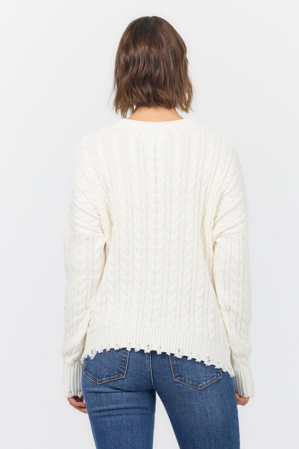 RANIA SWEATER OFF WHITE — Dear John Denim