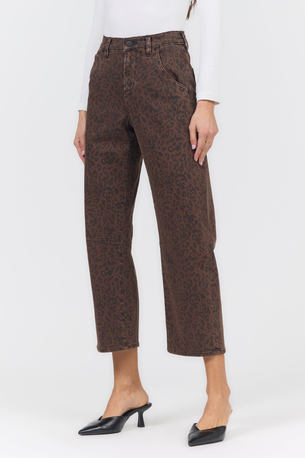 LASSO JEAN BROWN LEOPARD — Dear John Denim