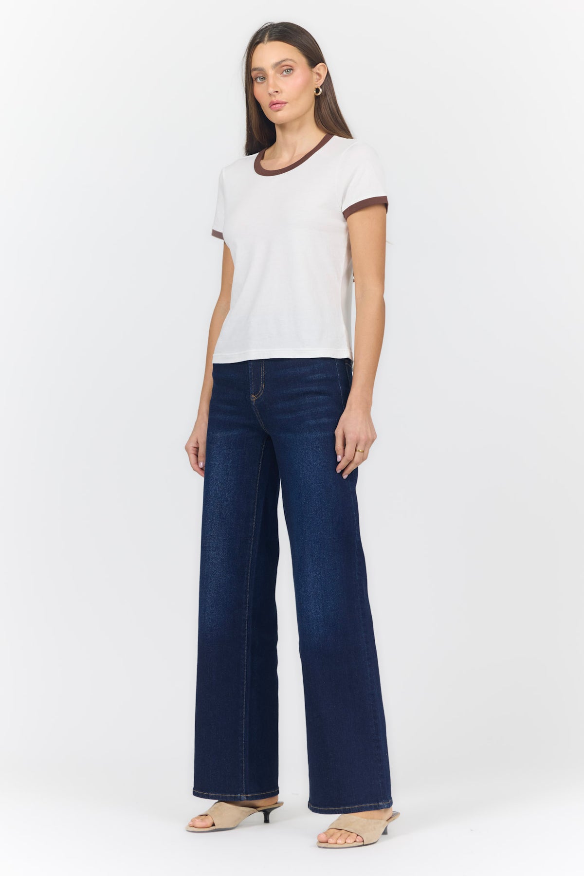 UNITY TEE WHITE AND BROWN — Dear John Denim