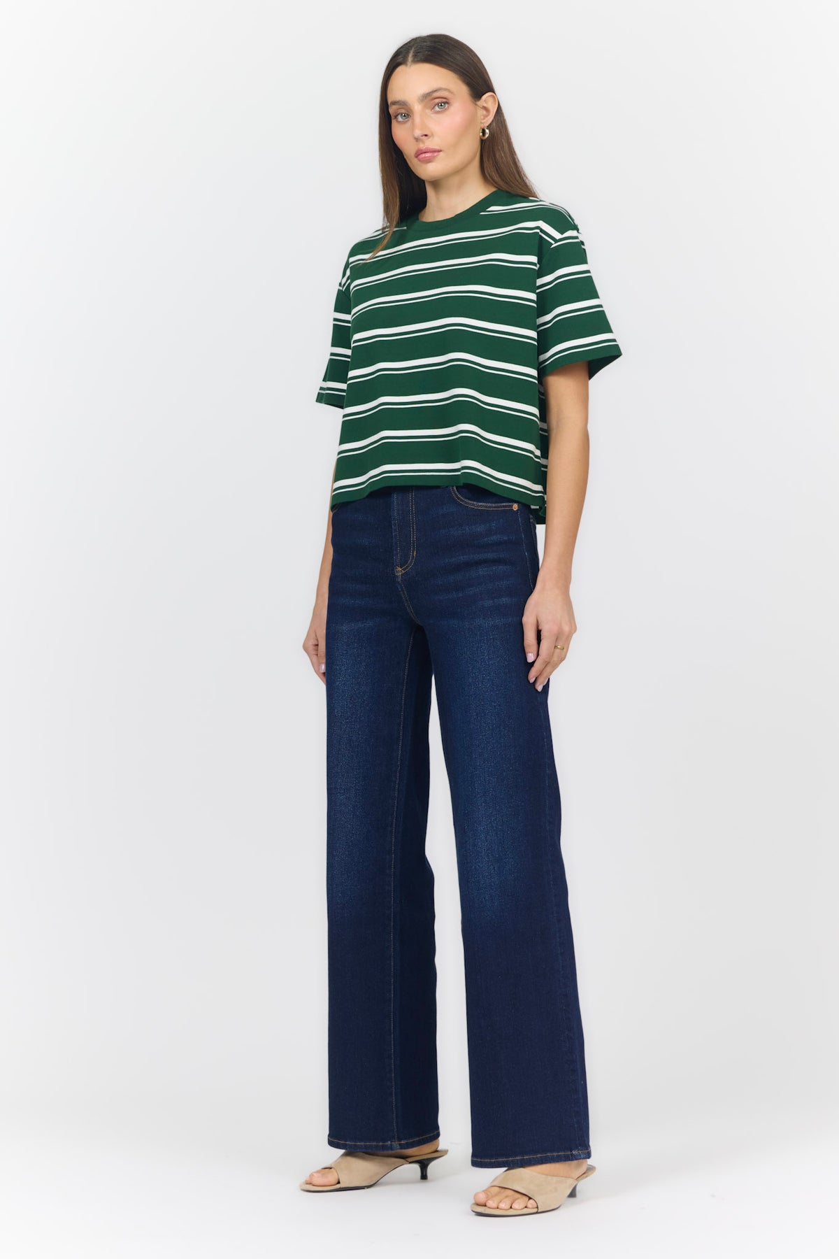 MADDOX TEE PINE STRIPE — Dear John Denim