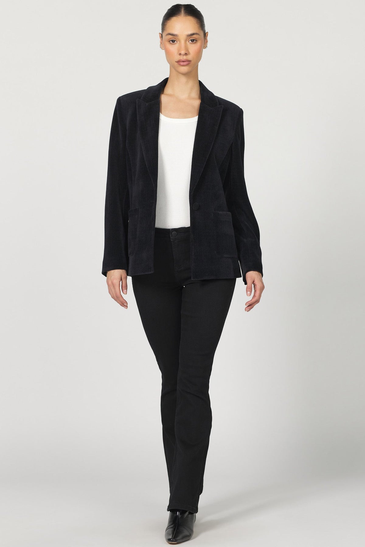 elfi-blazer-black — Dear John Denim