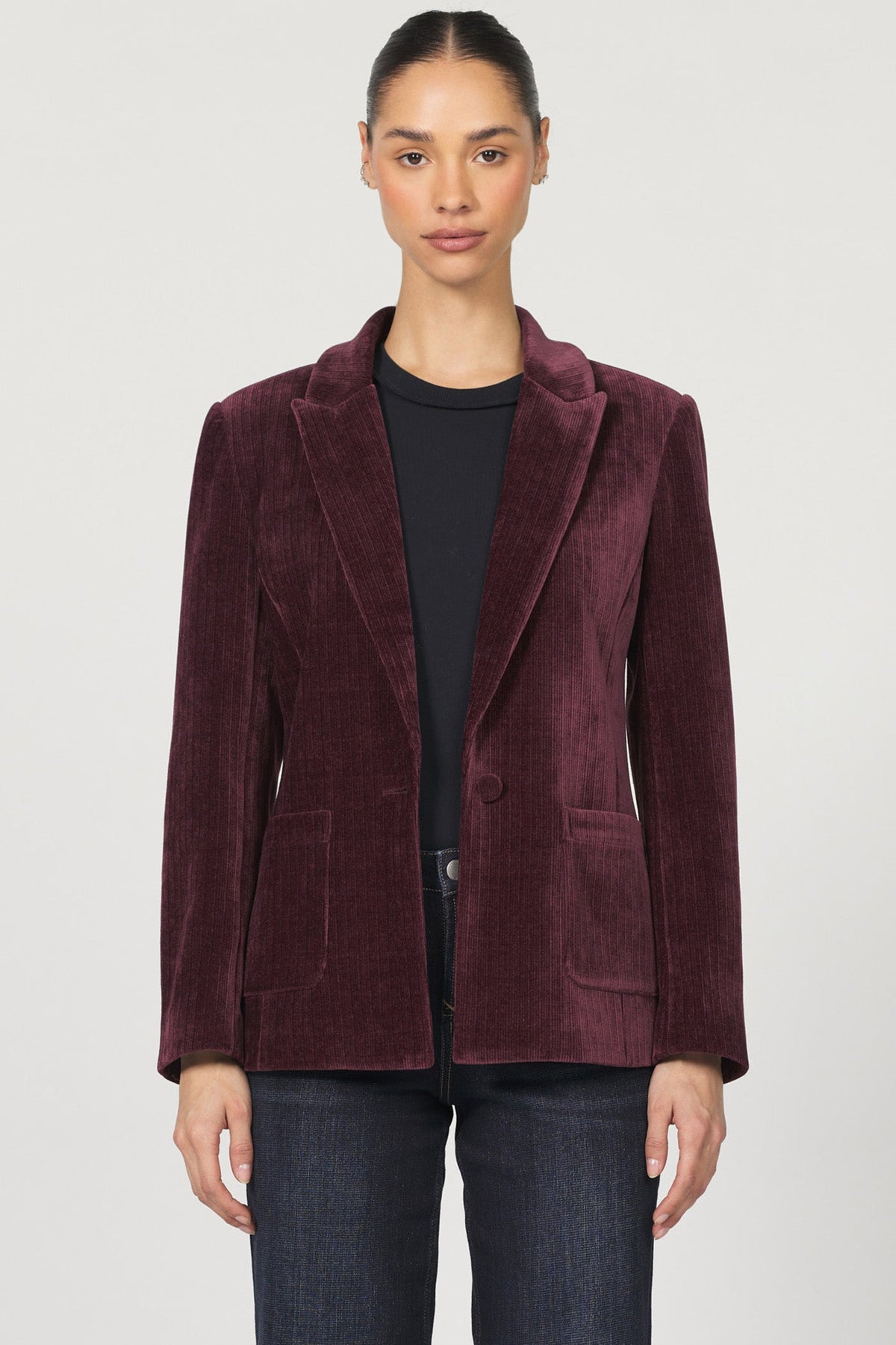 elfi-blazer-fig — Dear John Denim
