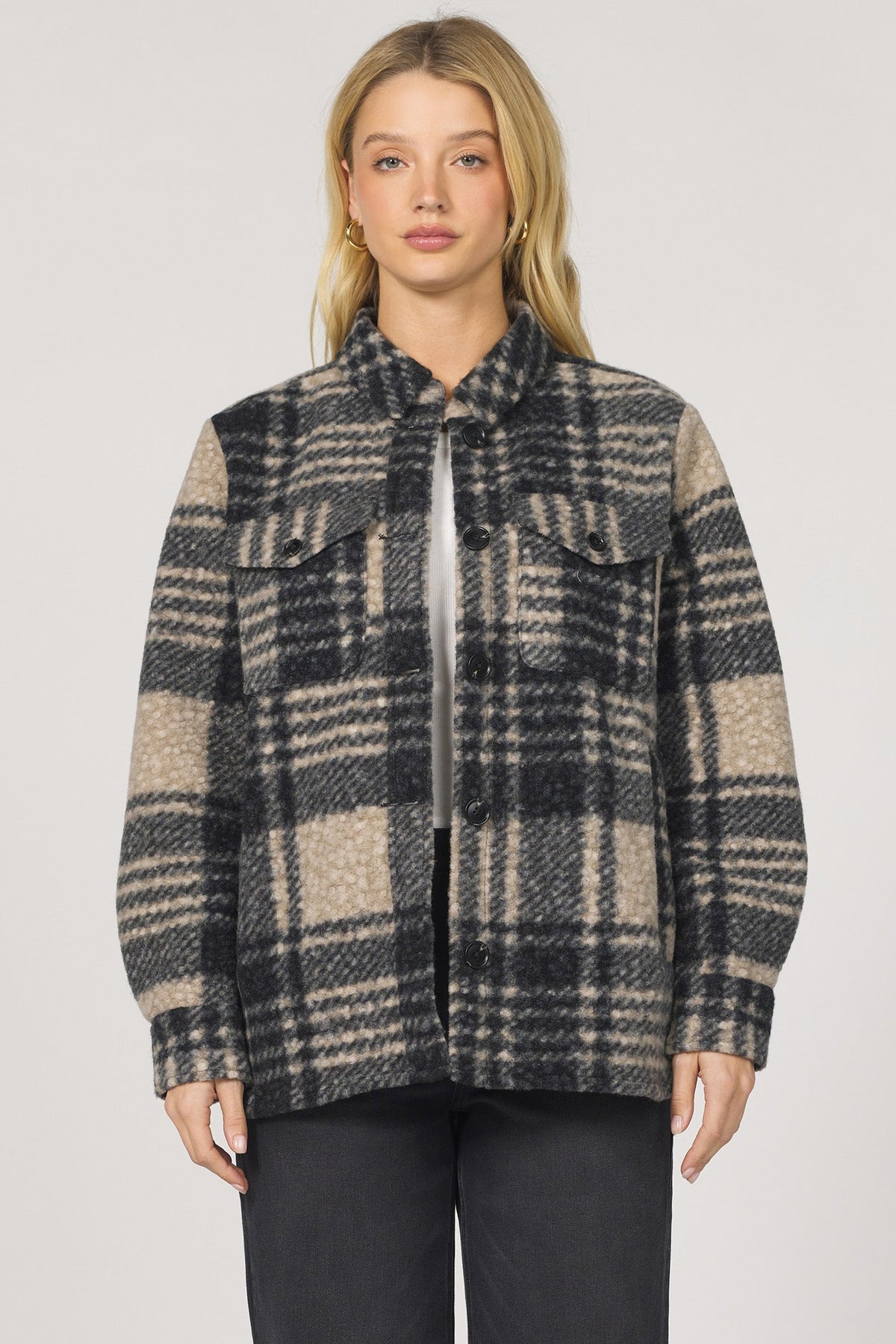 deanna-jacket-off-white-black-plaid — Dear John Denim