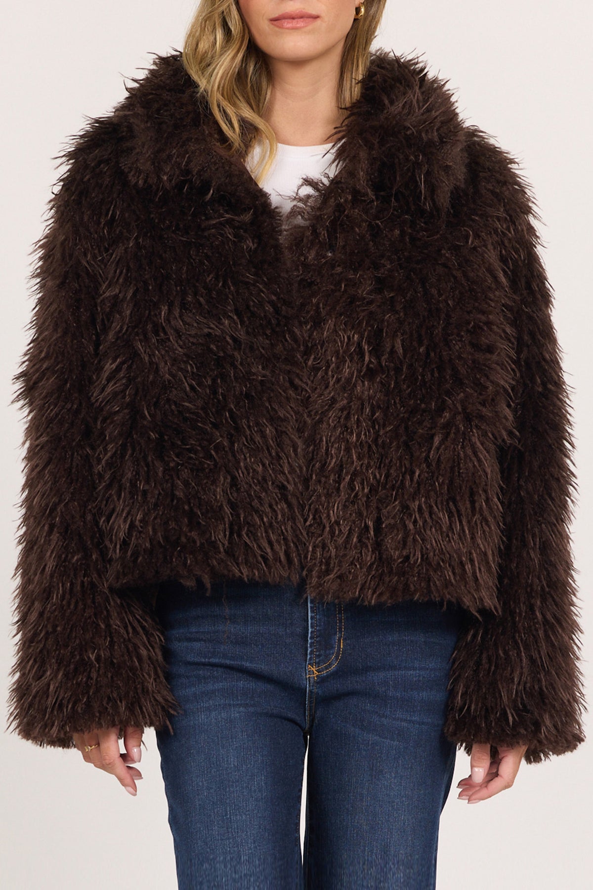 BARDOT LONG SLEEVE JACKETS SHAVED CHOCOLATE FRONT — Dear John Denim
