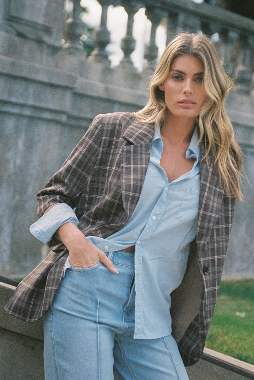 spencer-oversized-jacket-cambridge-check — Dear John Denim