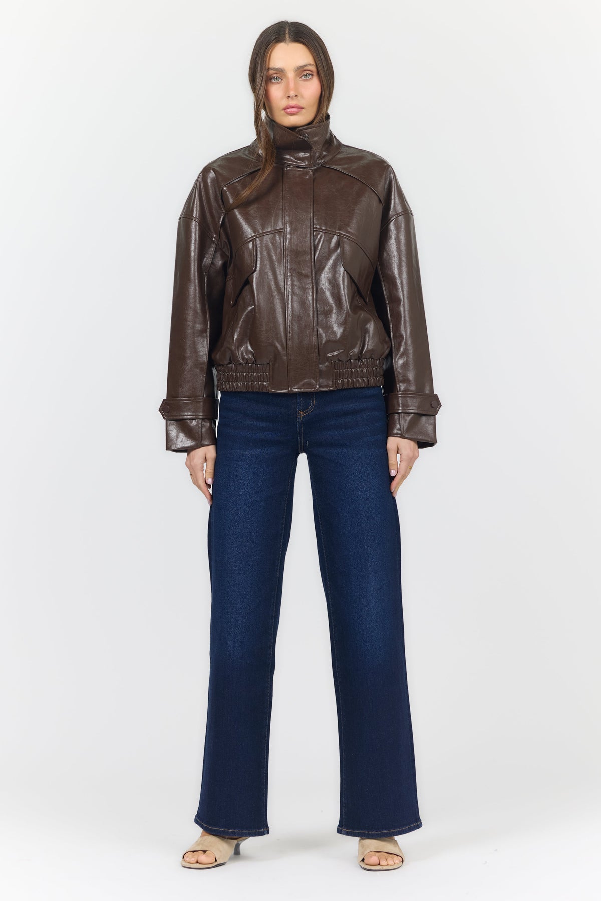 GREER JACKET SHAVED CHOCOLATE DETAIL — Dear John Denim