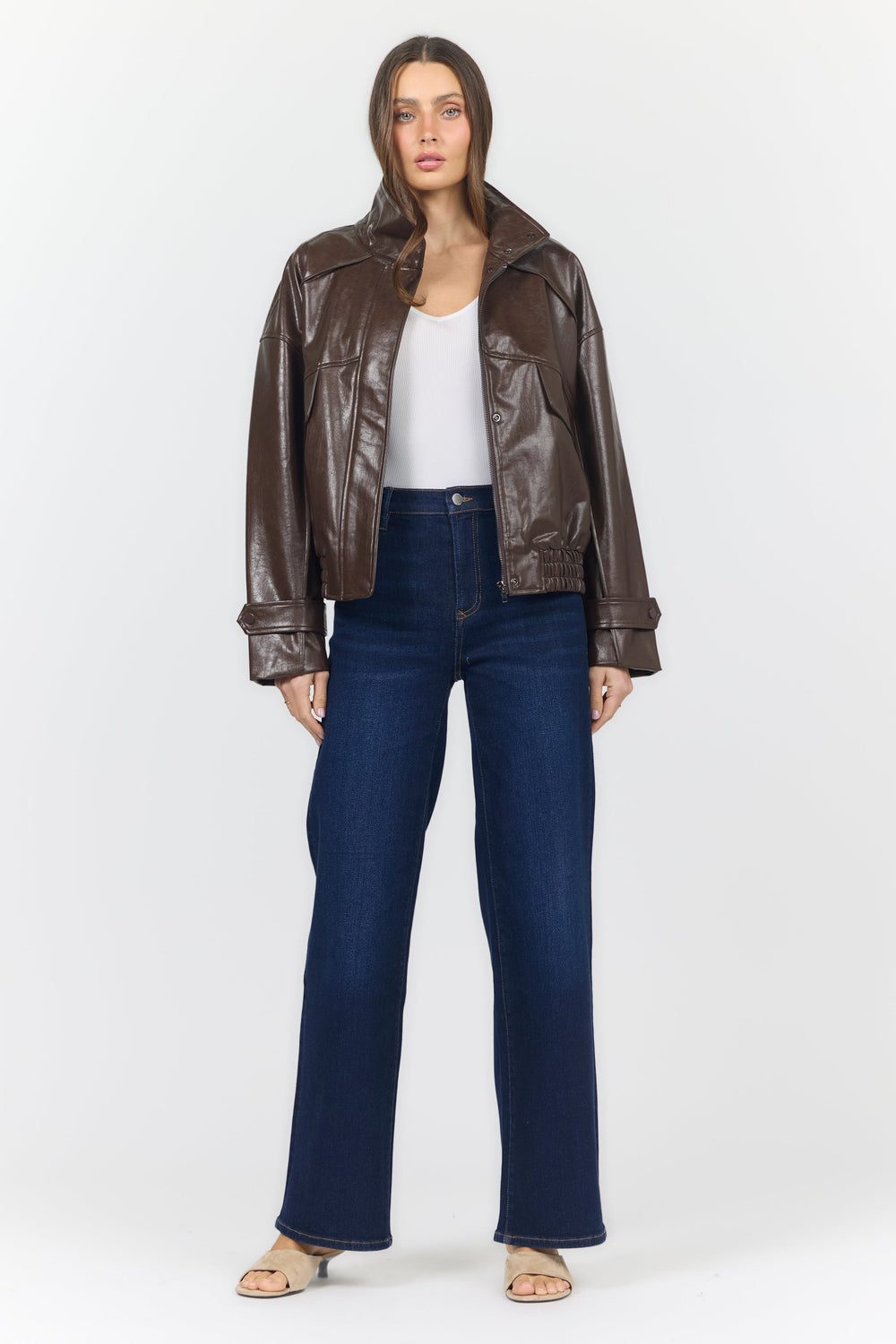 GREER JACKET SHAVED CHOCOLATE FULL