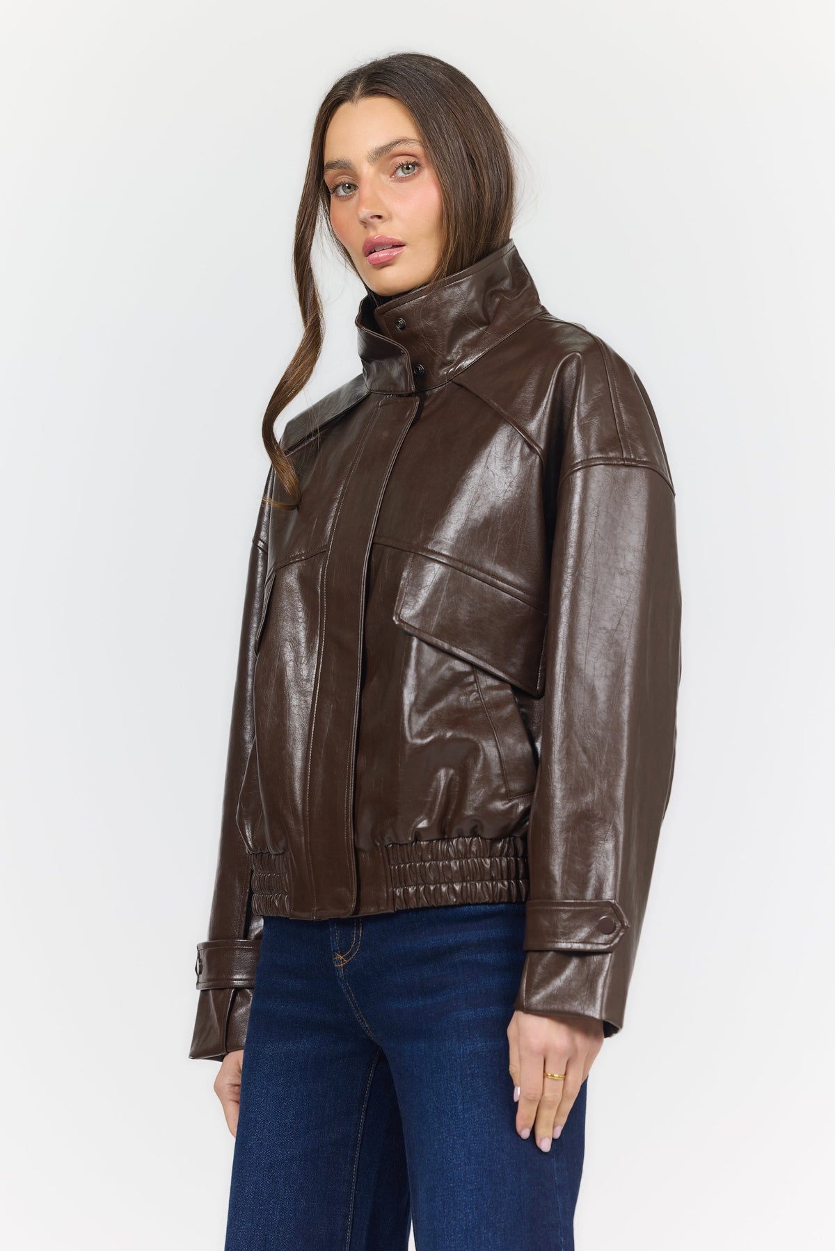 GREER JACKET SHAVED CHOCOLATE SIDE — Dear John Denim