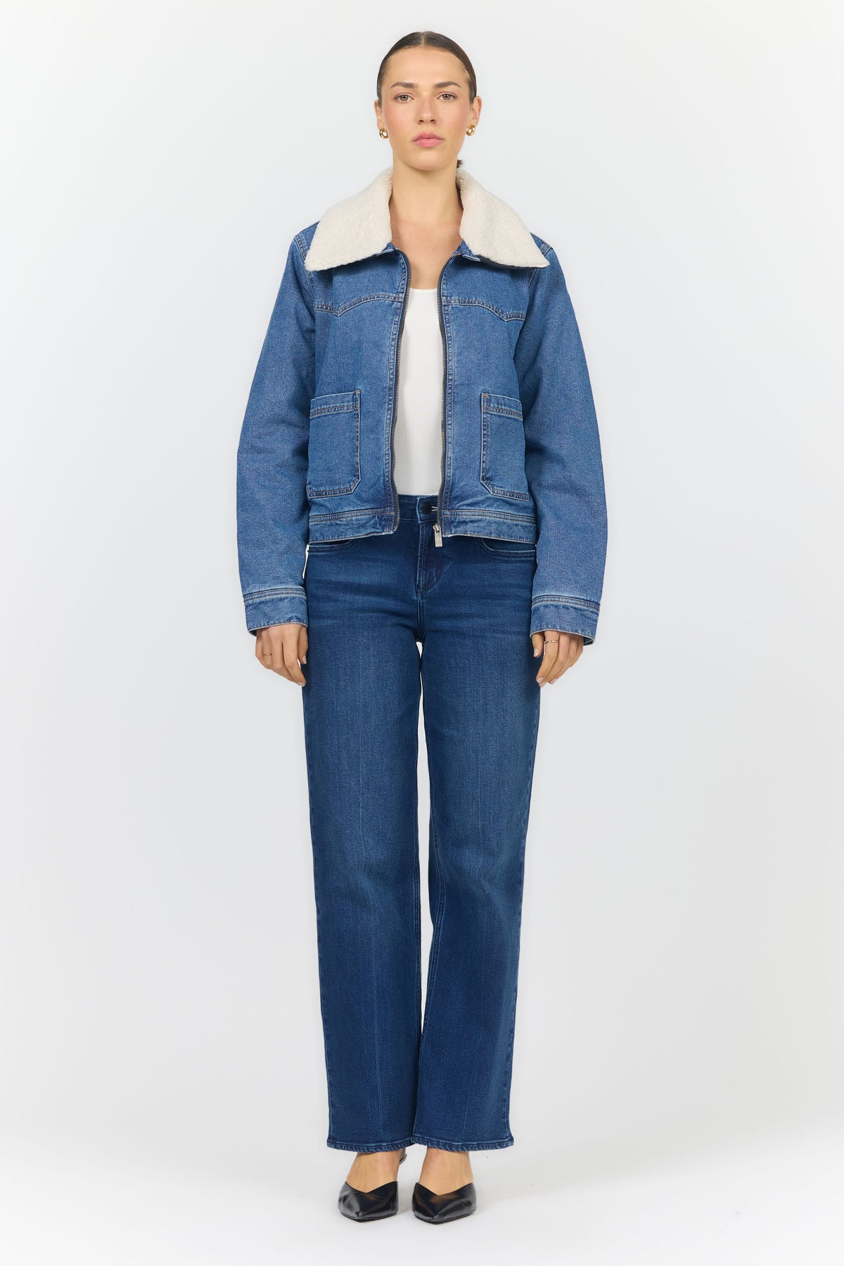 WAVERLY JACKET HEIRLOOM BLUE FULL — Dear John Denim