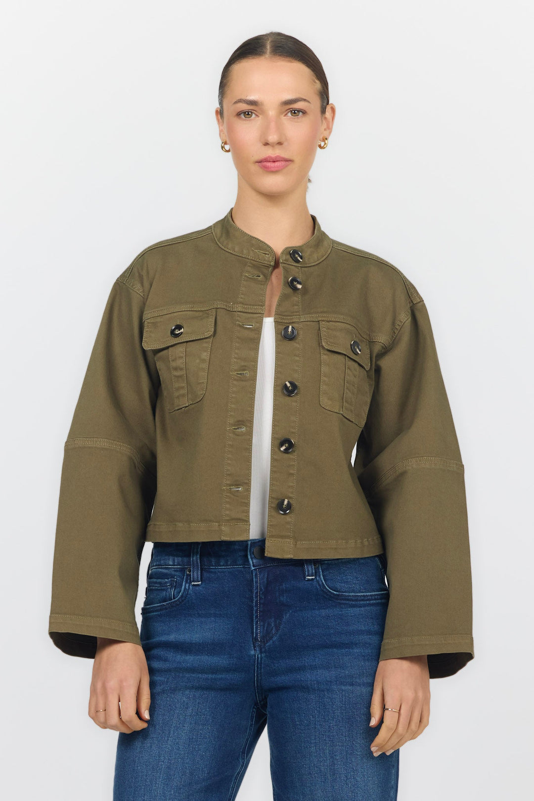 ROWEN JACKET OLIVE BRANCH FRONT