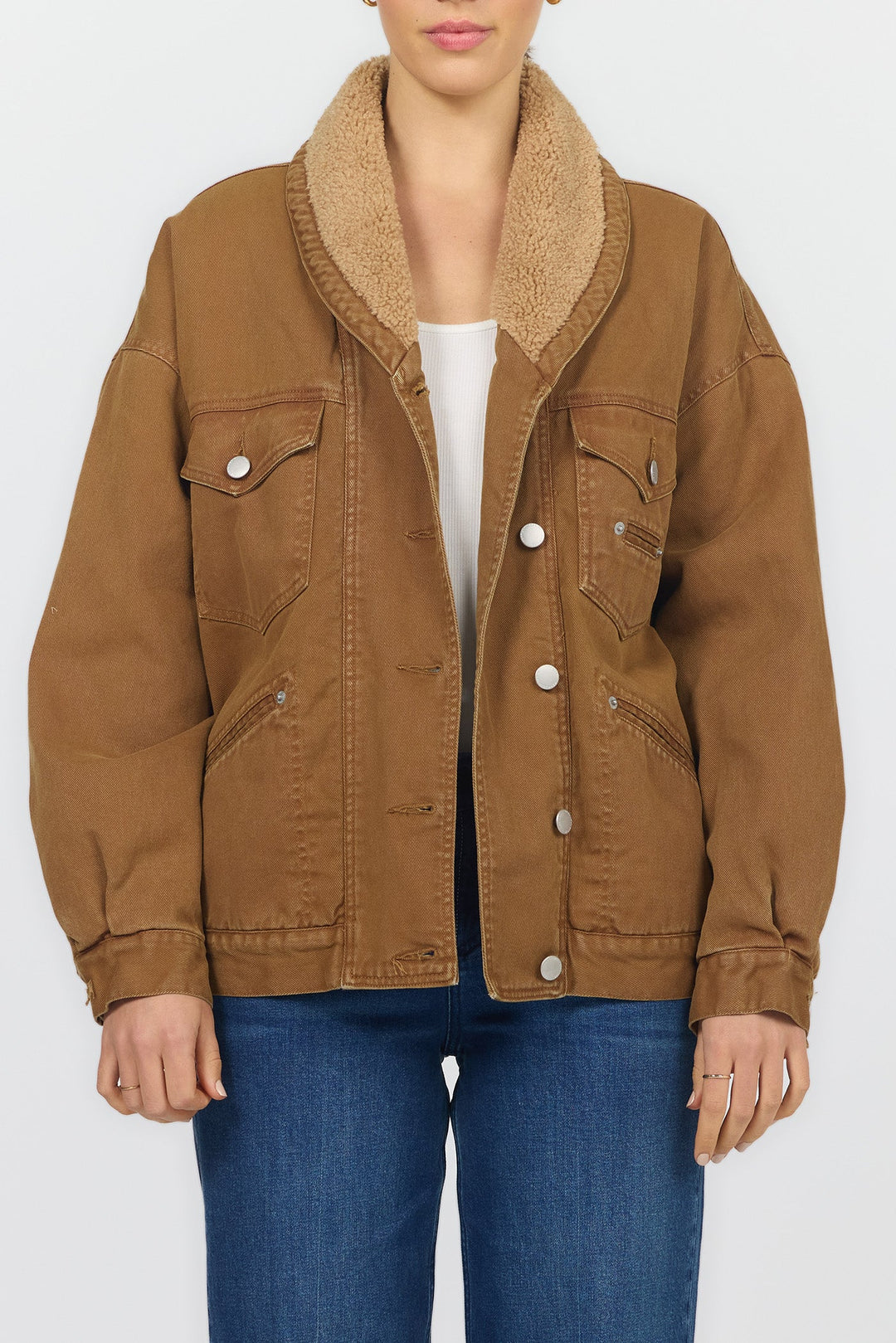 WINSLOW JACKET CARAMEL FRONT