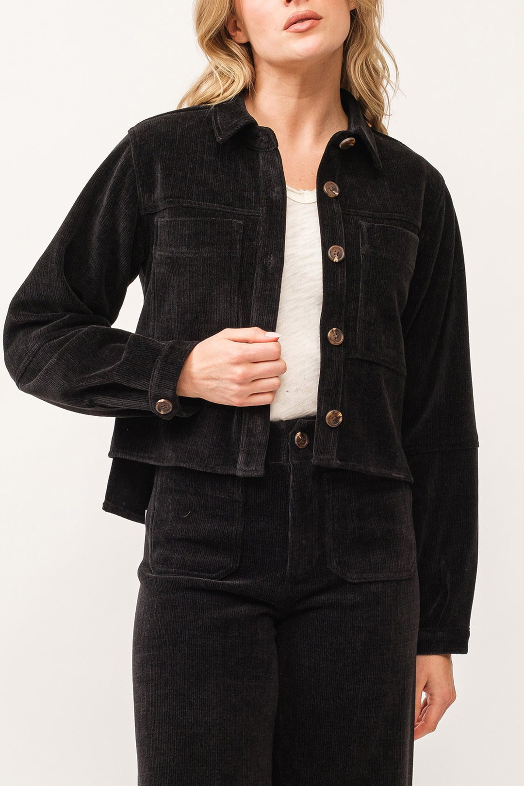CROPPED GINA LONG SLEEVE JACKET