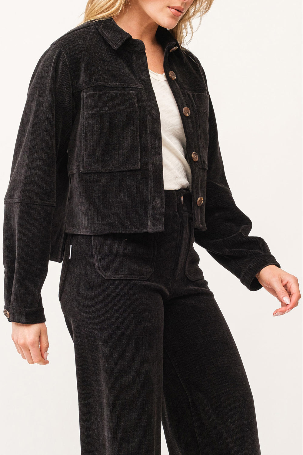 CROPPED GINA LONG SLEEVE JACKET