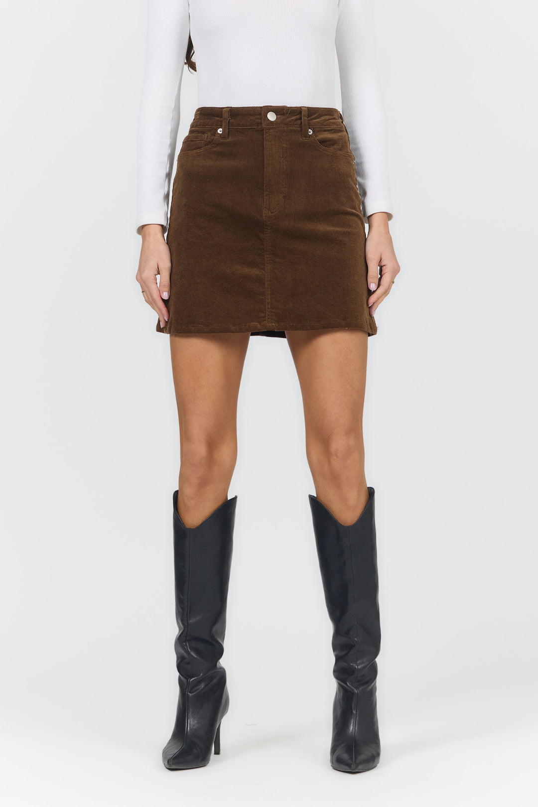 QUINN SKIRT CAPPUCCINO FRONT
