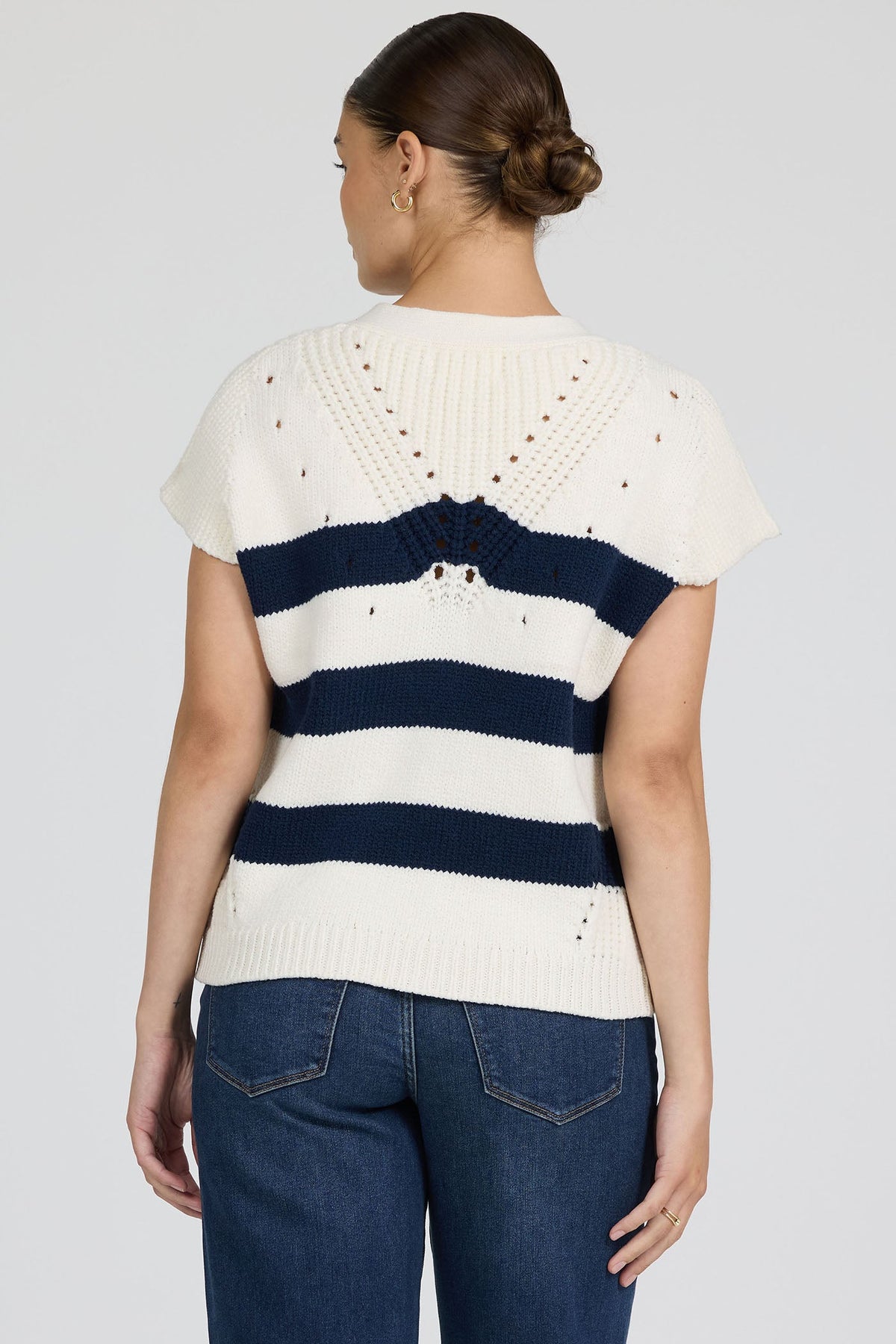 BLACK IRIS STRIPE-DKN2026BII-4 — Dear John Denim