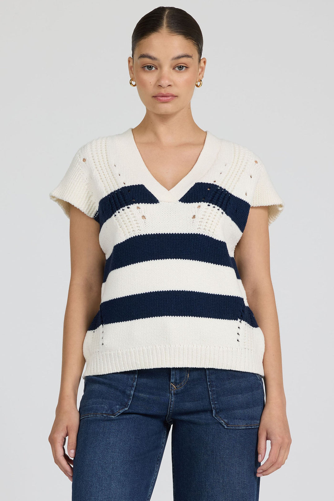 BLACK IRIS STRIPE-DKN2026BII-1