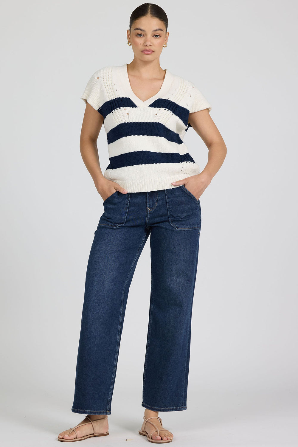BLACK IRIS STRIPE-DKN2026BII-2