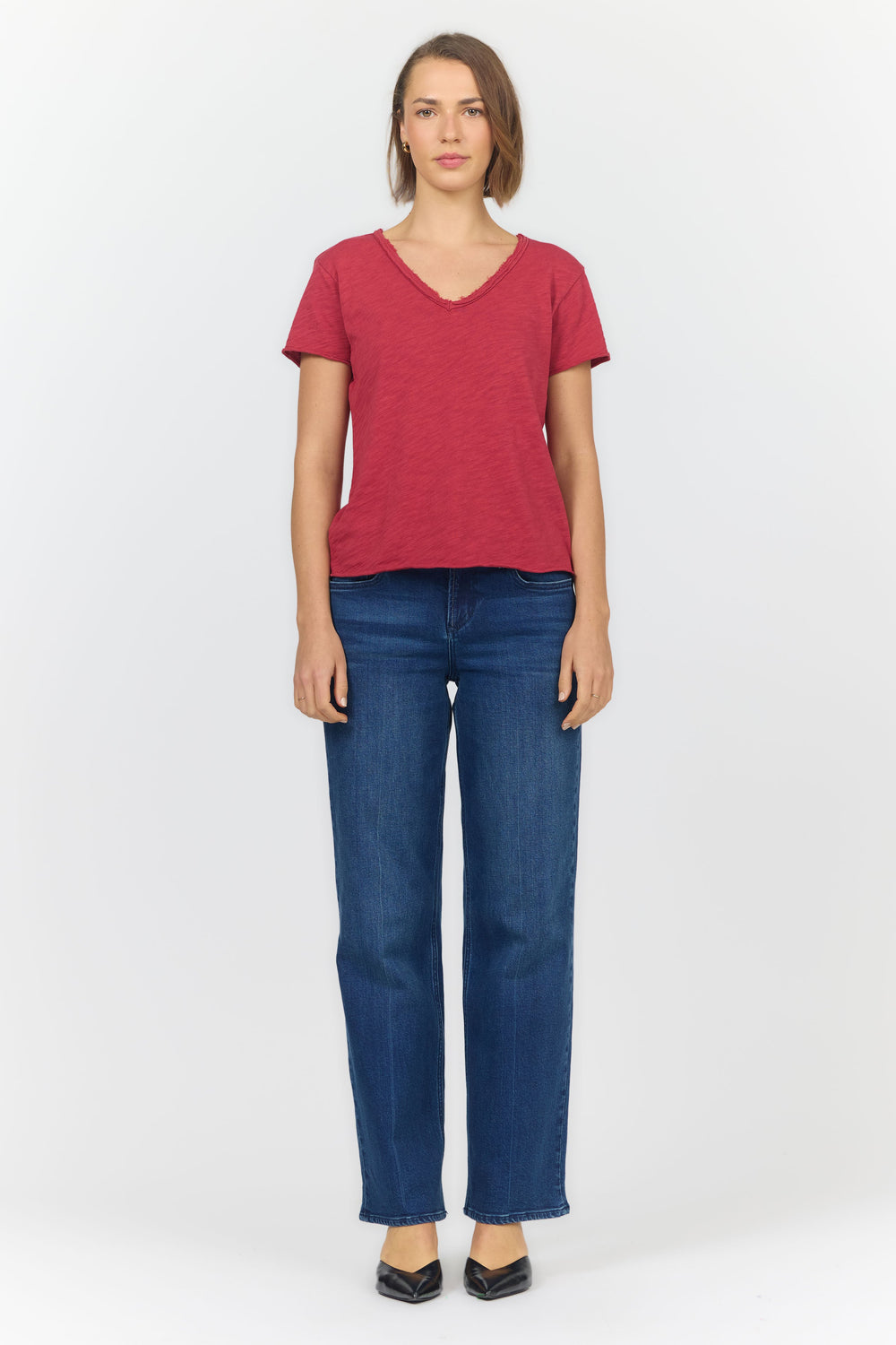 VANYA SHORT SLEEVE TEE GARNET FULL