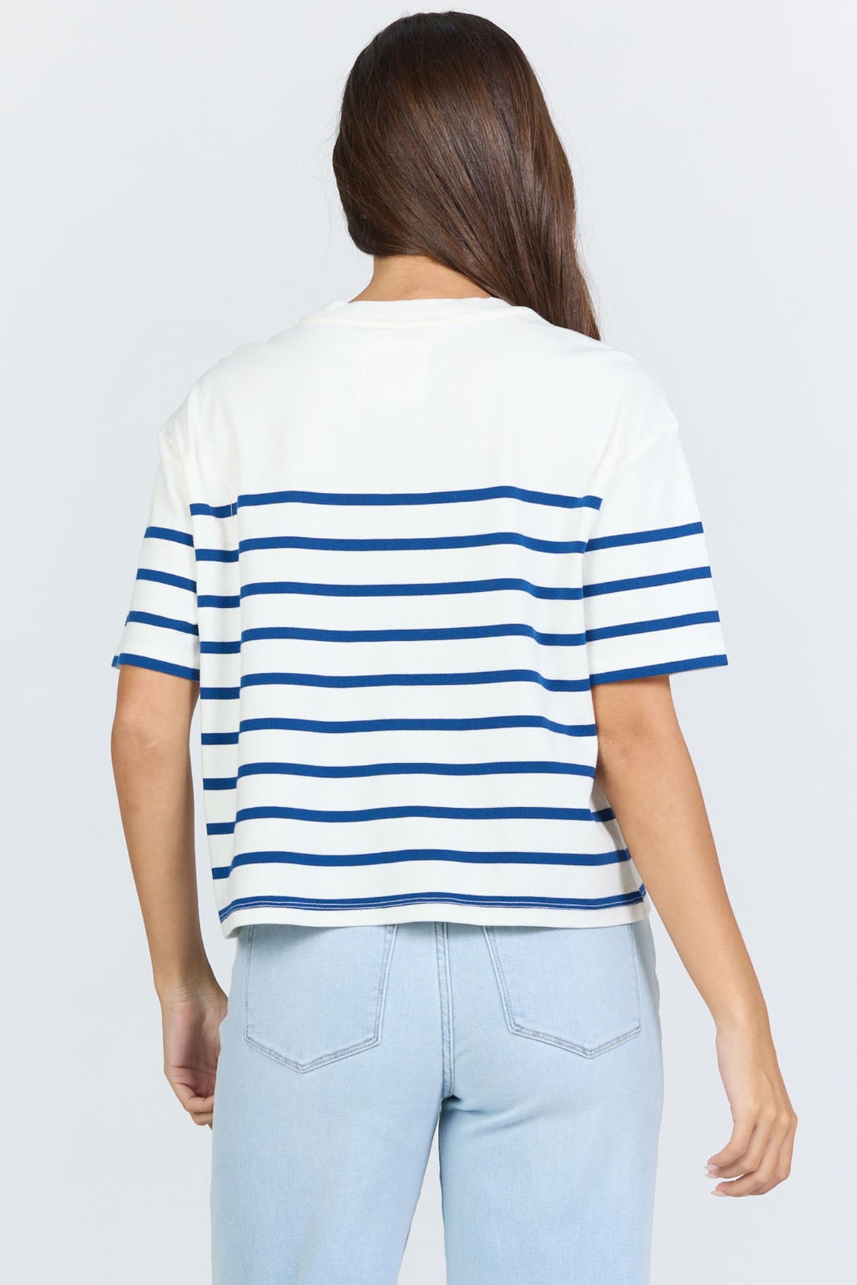 CREAM/NAVY STRIPE-DKN2123CNE-4 — Dear John Denim