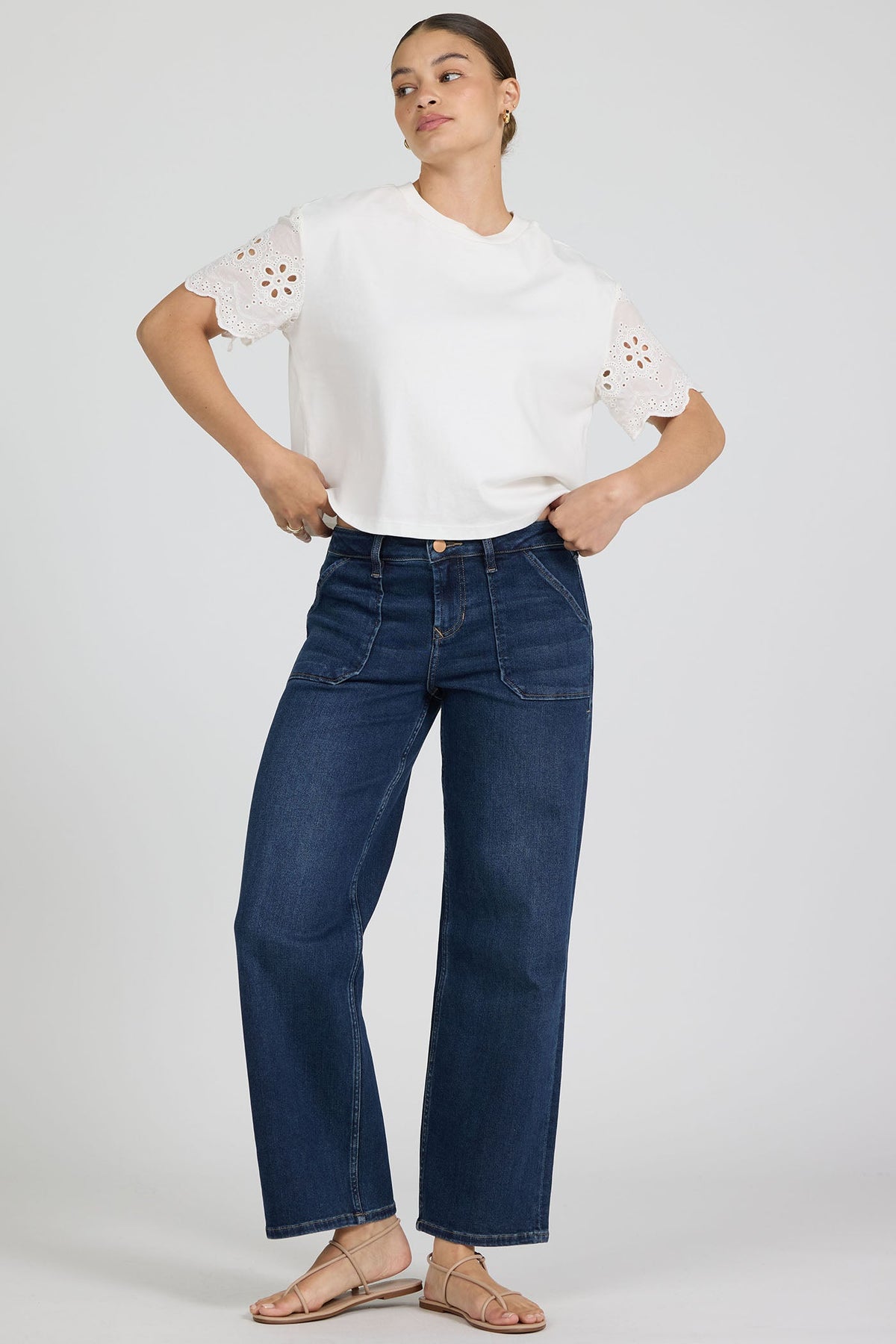 RIVIERA WHITE-DKN2123RWH-2 — Dear John Denim