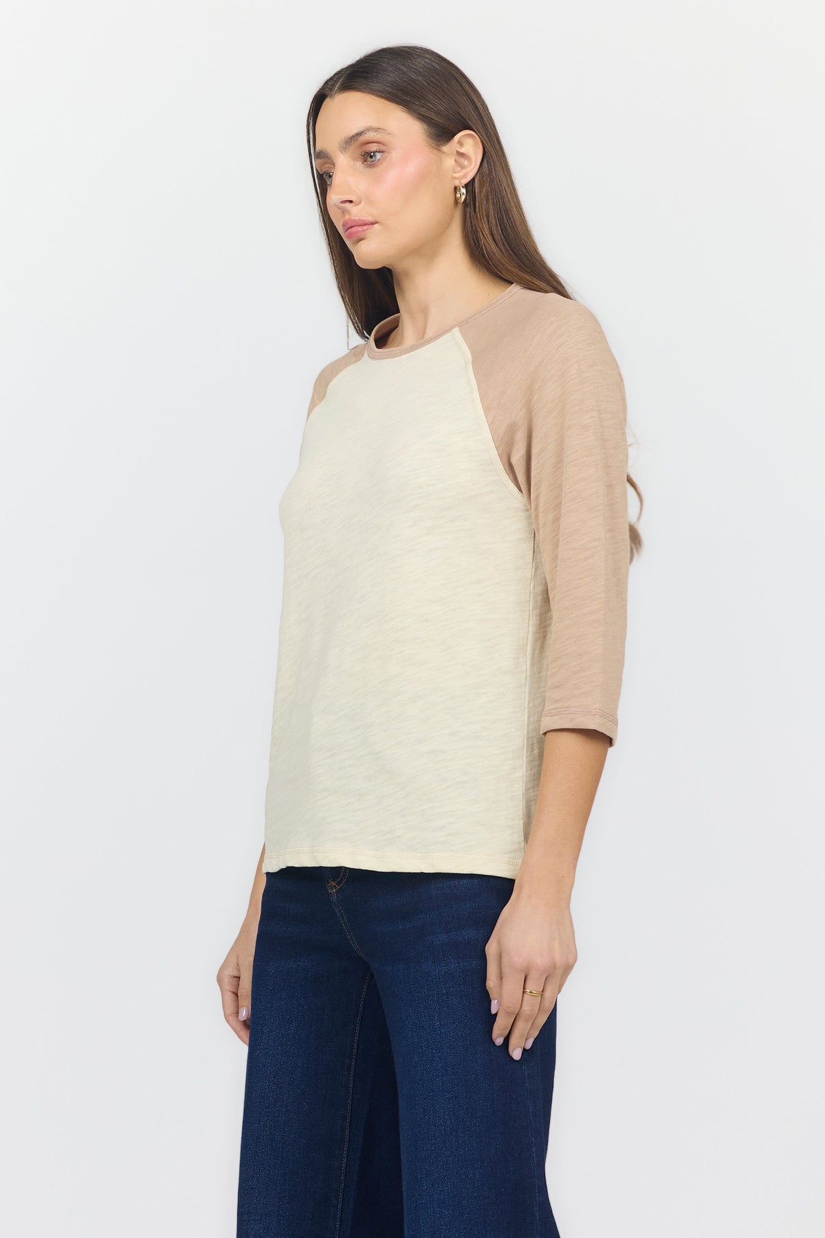 SONOMA TEE WARM TAUPE/RUTABAGA SIDE — Dear John Denim