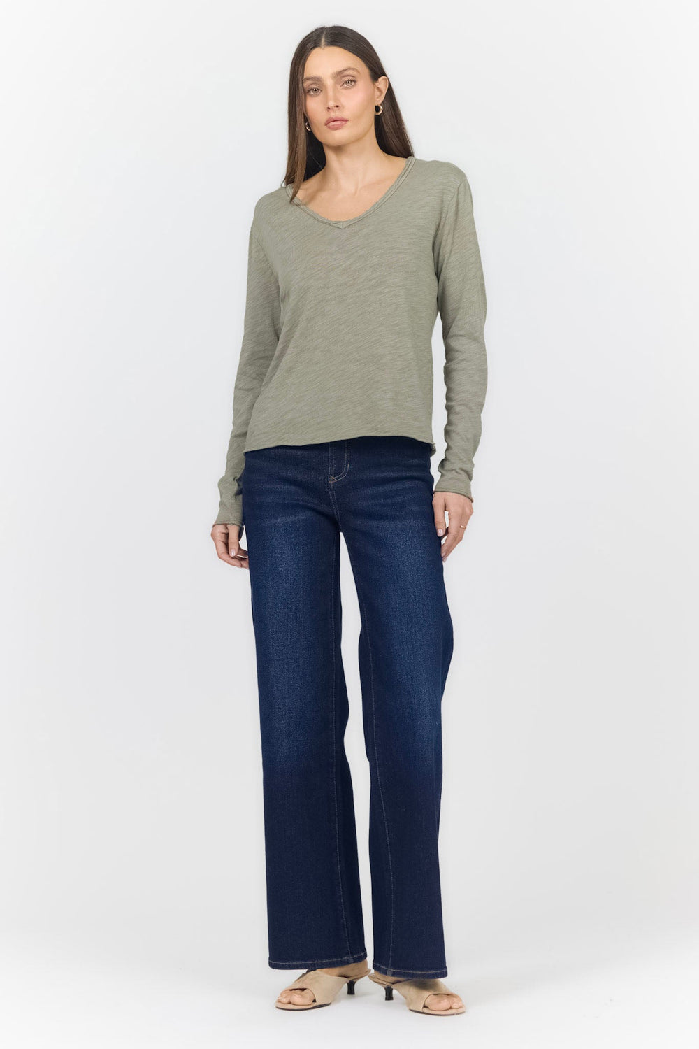 VANYA LONG SLEEVE TEE VETIVER FULL