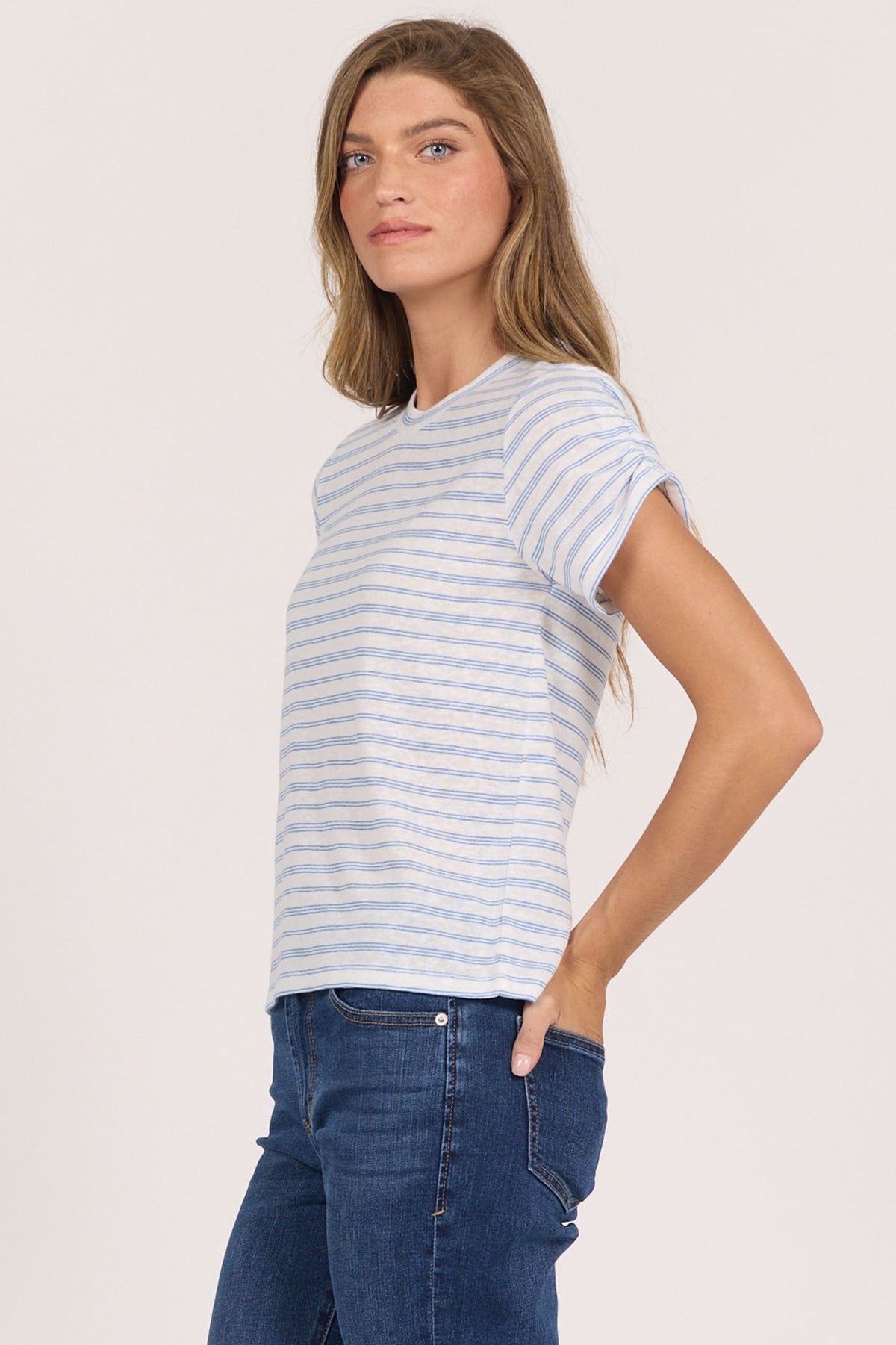 COBALT STRIPE-DKN2186CBP-3 — Dear John Denim