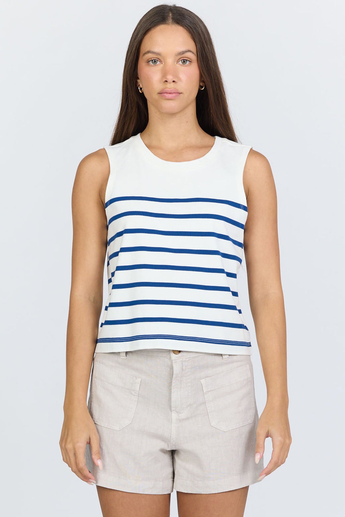 CREAM/NAVY STRIPE-DKN2195CNE-1 — Dear John Denim