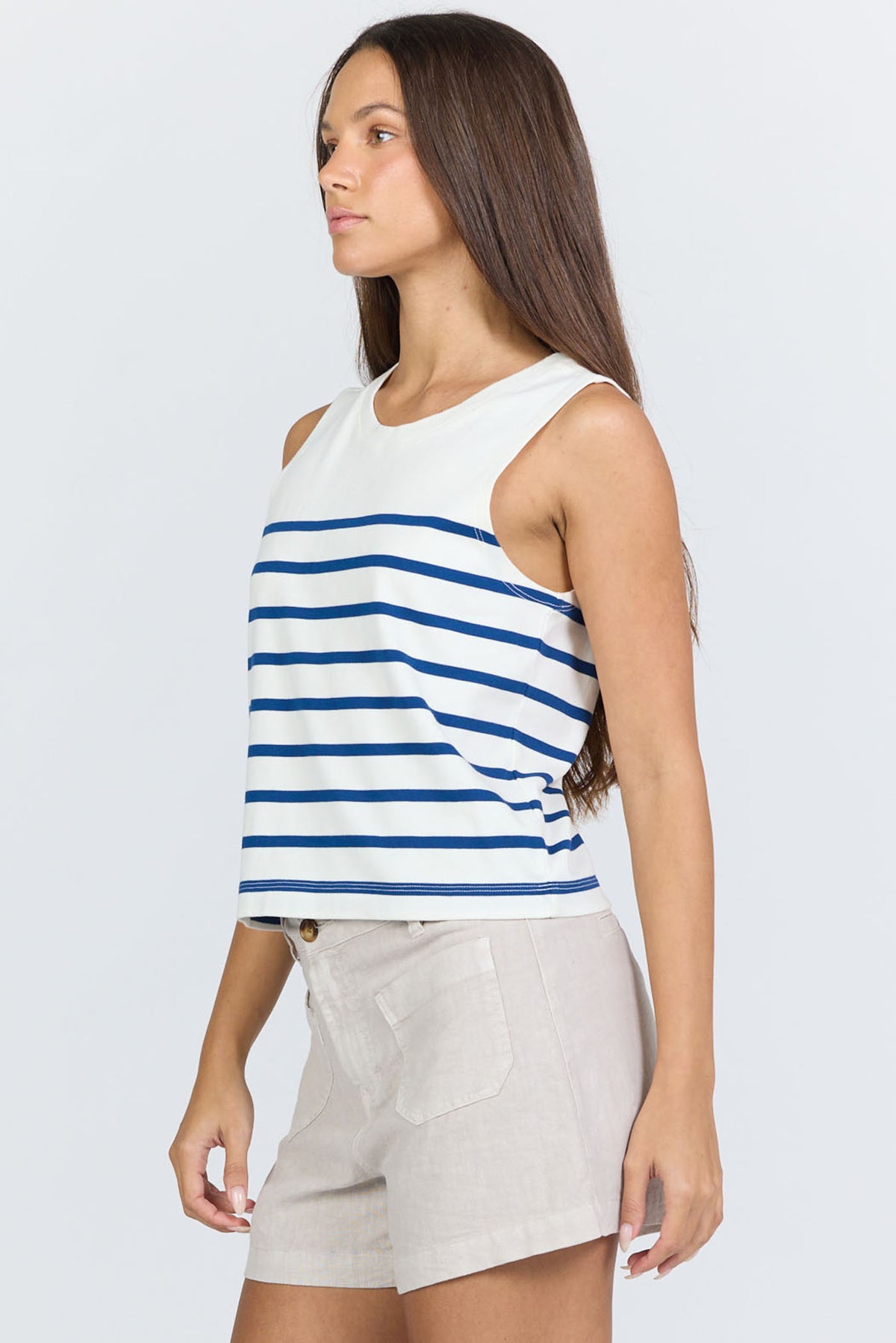 CREAM/NAVY STRIPE-DKN2195CNE-3 — Dear John Denim
