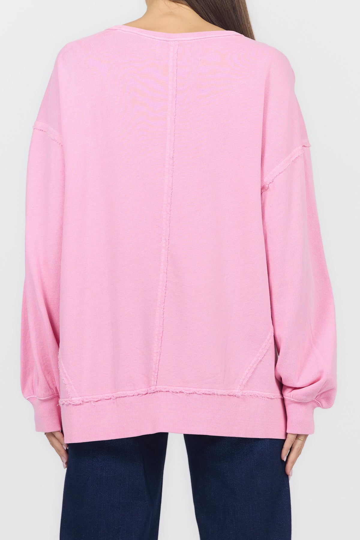 MONROE SWEATSHIRT CASHMERE ROSE BACK — Dear John Denim