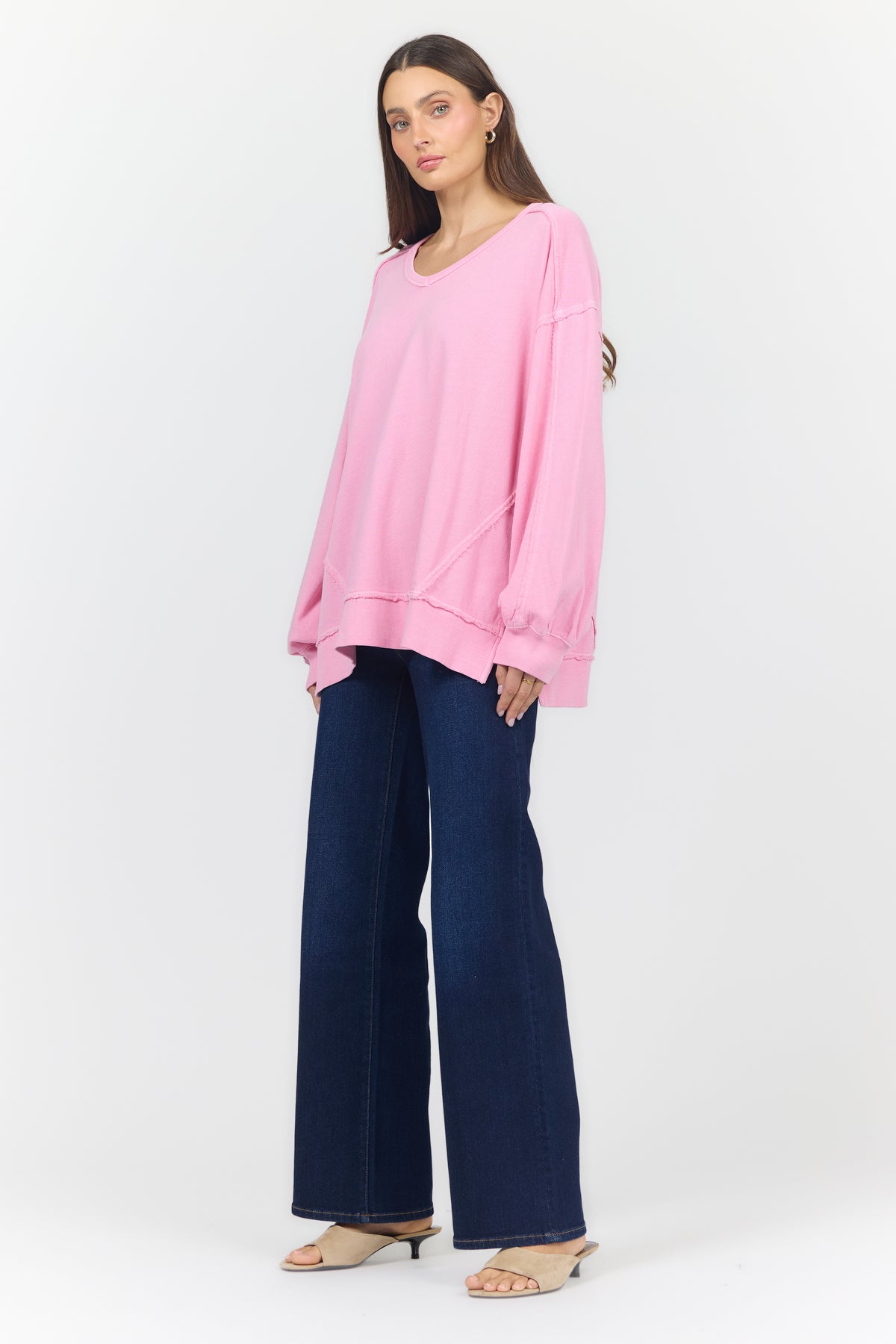 MONROE SWEATSHIRT CASHMERE ROSE — Dear John Denim