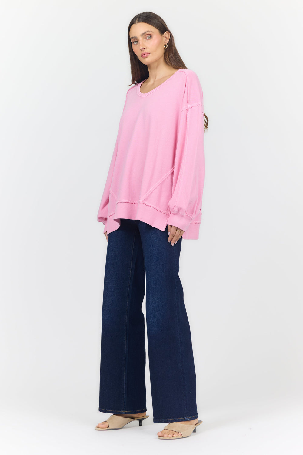 MONROE SWEATSHIRT CASHMERE ROSE FULL