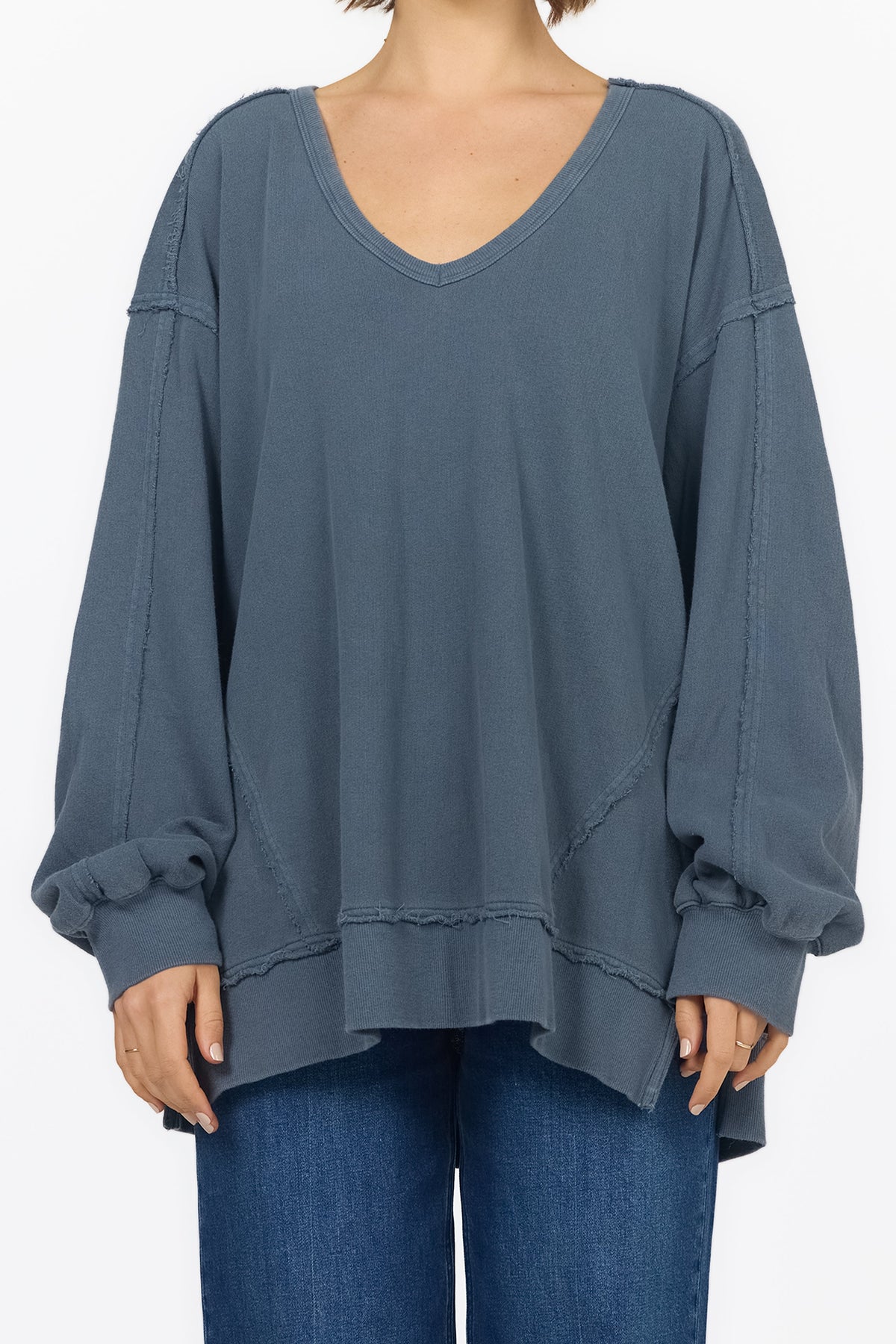 MONROE SWEATSHIRT TURBULENCE FRONT — Dear John Denim