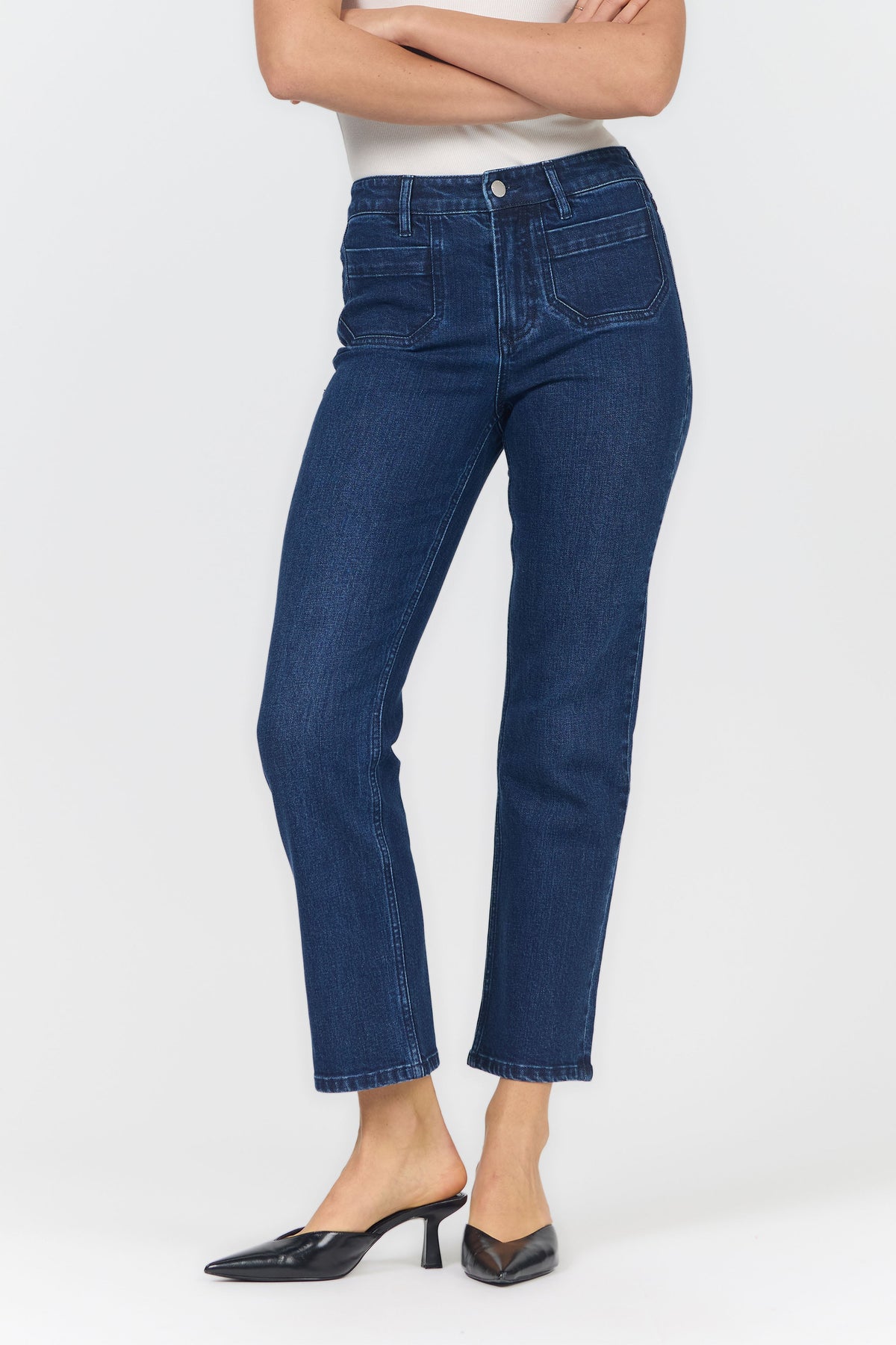 ANIKA STRAIGHT LEG JEAN KATRINA FRONT — Dear John Denim