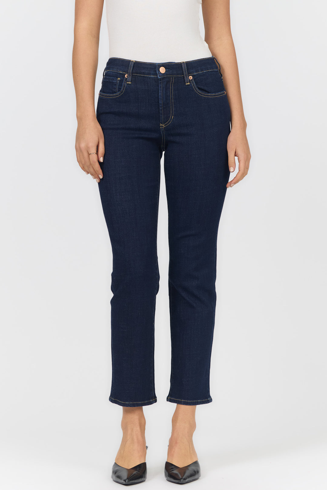 ANIKA MID RISE STRAIGHT LEG JEAN