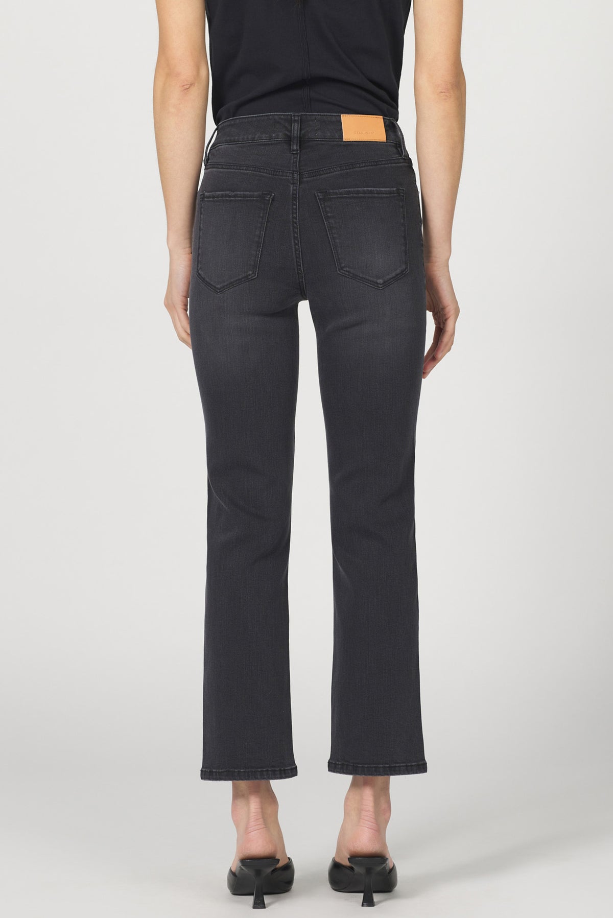 ANIKA MID RISE STRAIGHT LEG JEANS JET SET BACK — Dear John Denim