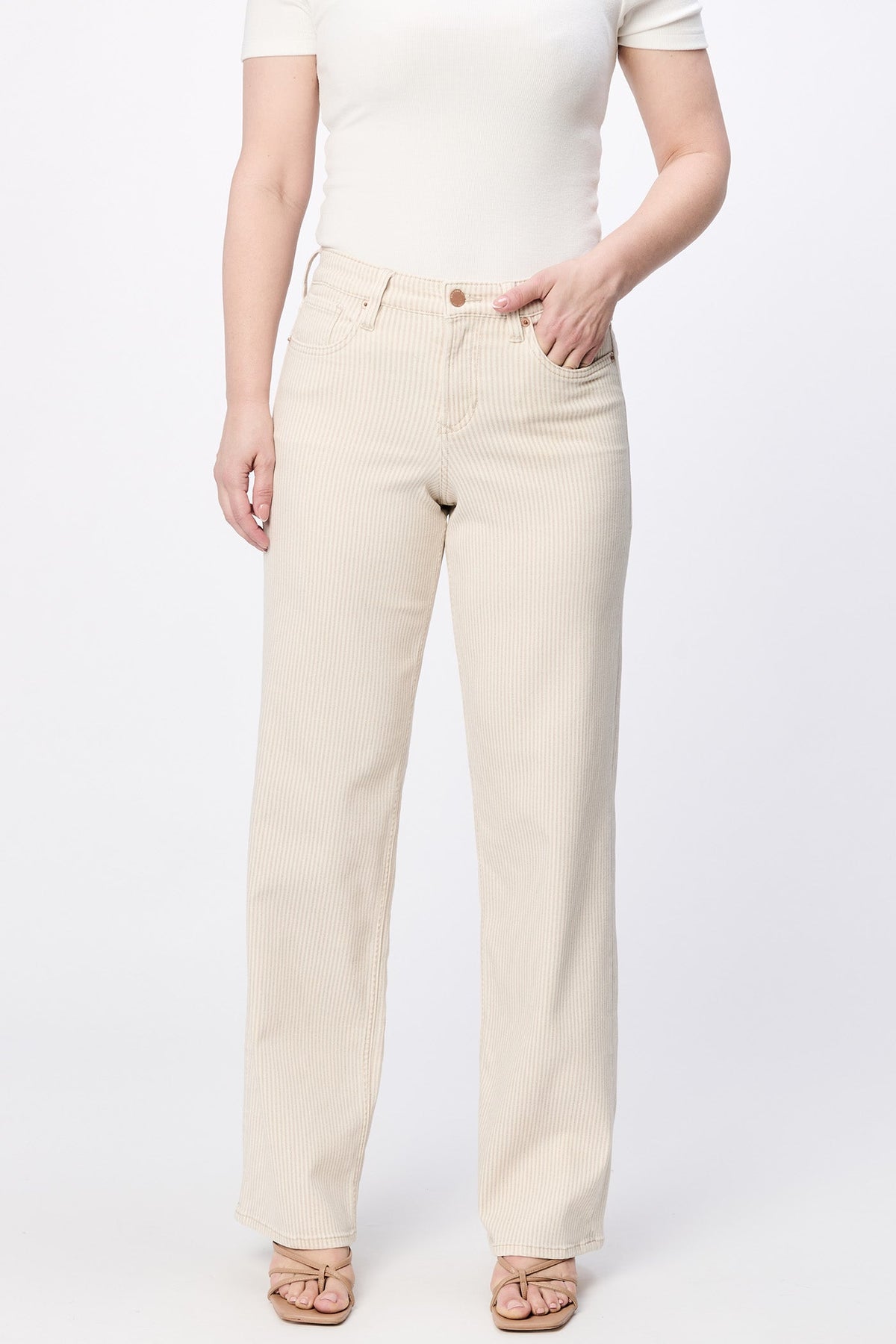 SAND STRIPE-DPM21C430SSE-2 — Dear John Denim