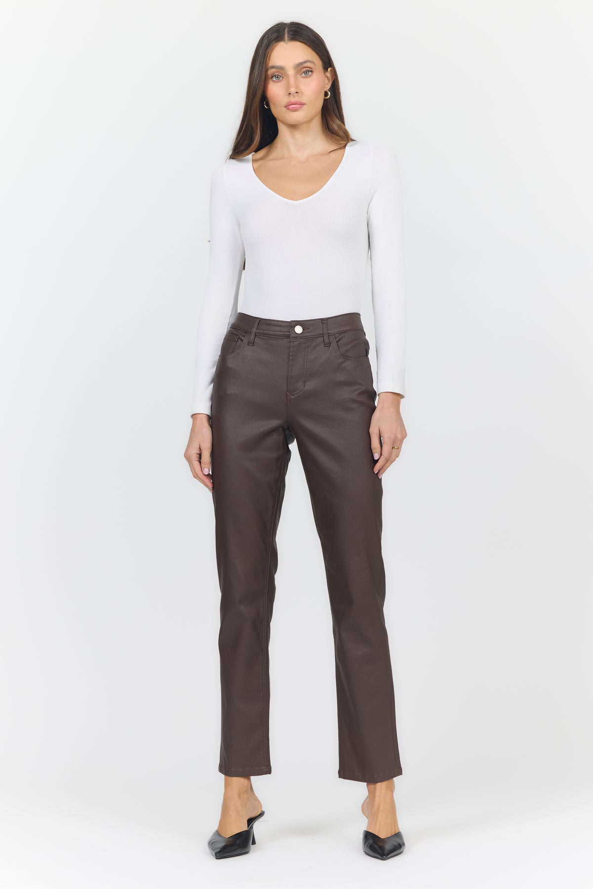 BLAIRE STRAIGHT LEG PANT CAPPUCCINO — Dear John Denim