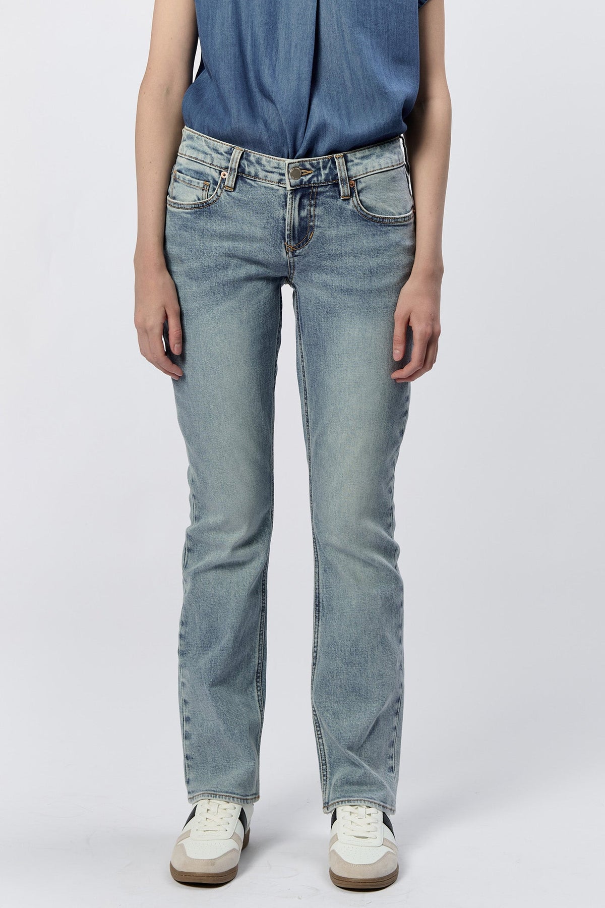 MEDIUM WASH-DPM25A303FCH-4 — Dear John Denim