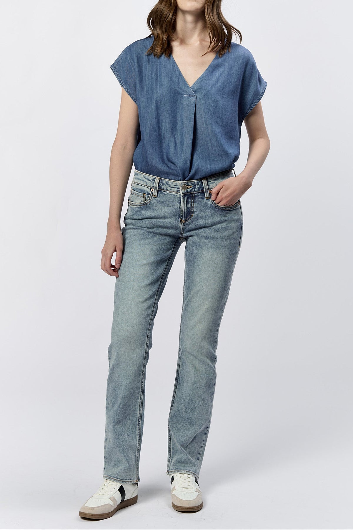 MEDIUM WASH-DPM25A303FCH-1 — Dear John Denim